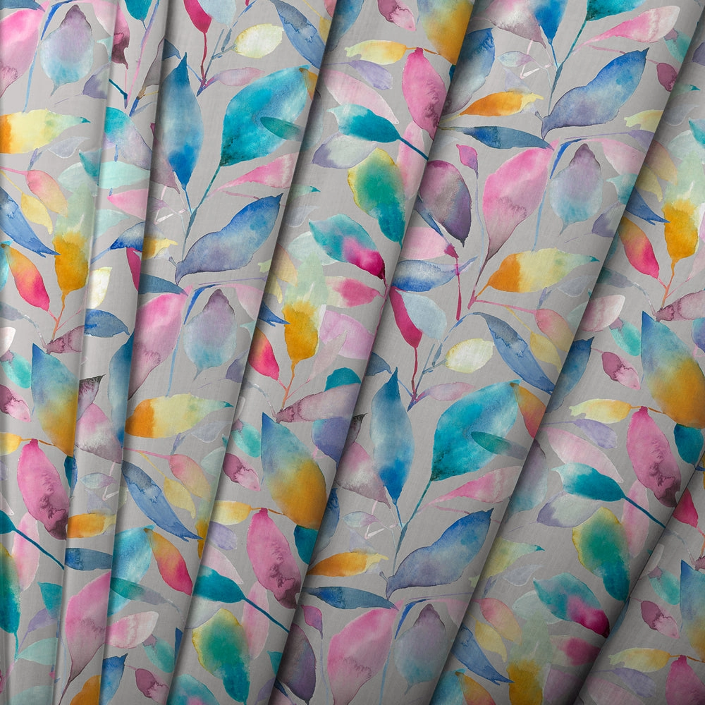Brympton Printed Made to Measure Curtains Stone
