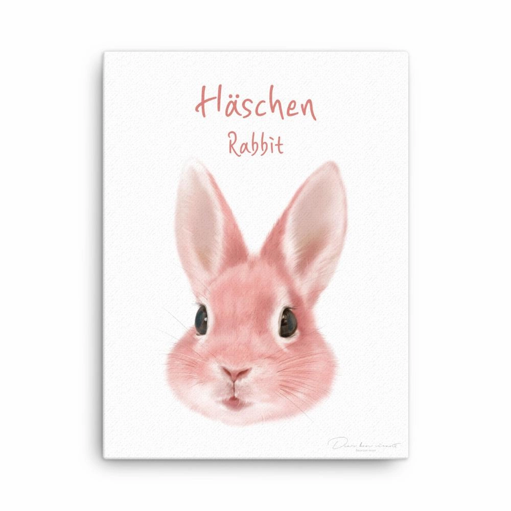 Bunny - canvas canvas mural art