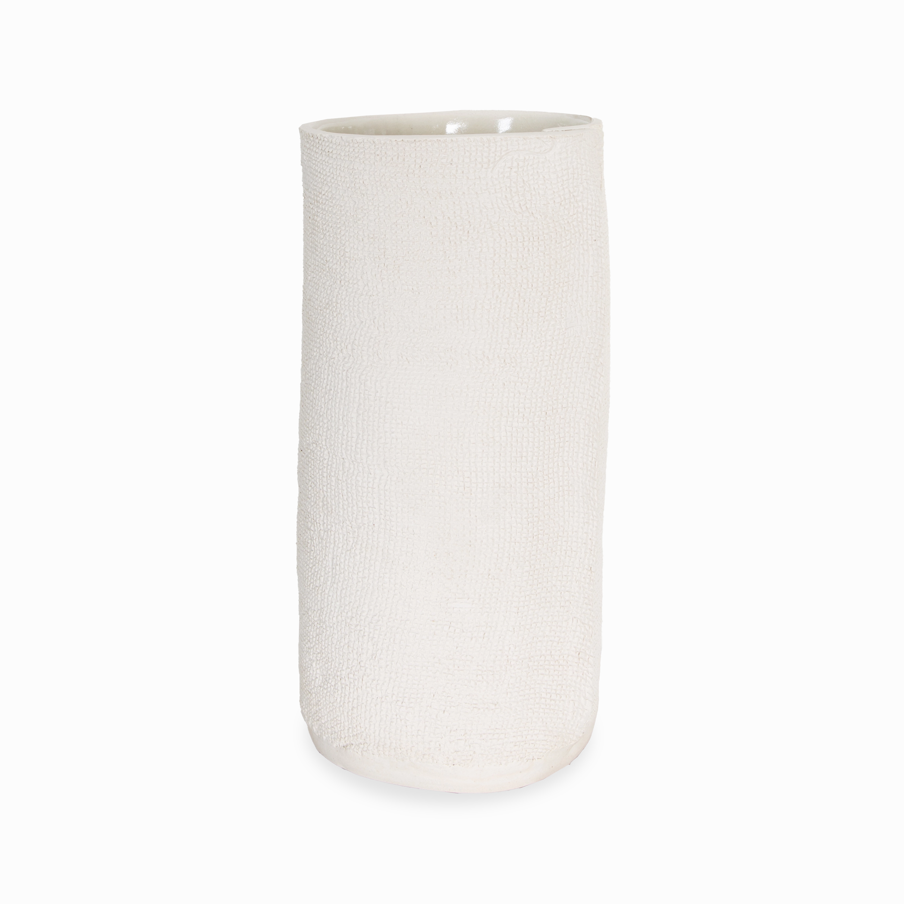 Burlap Cylinder Vase