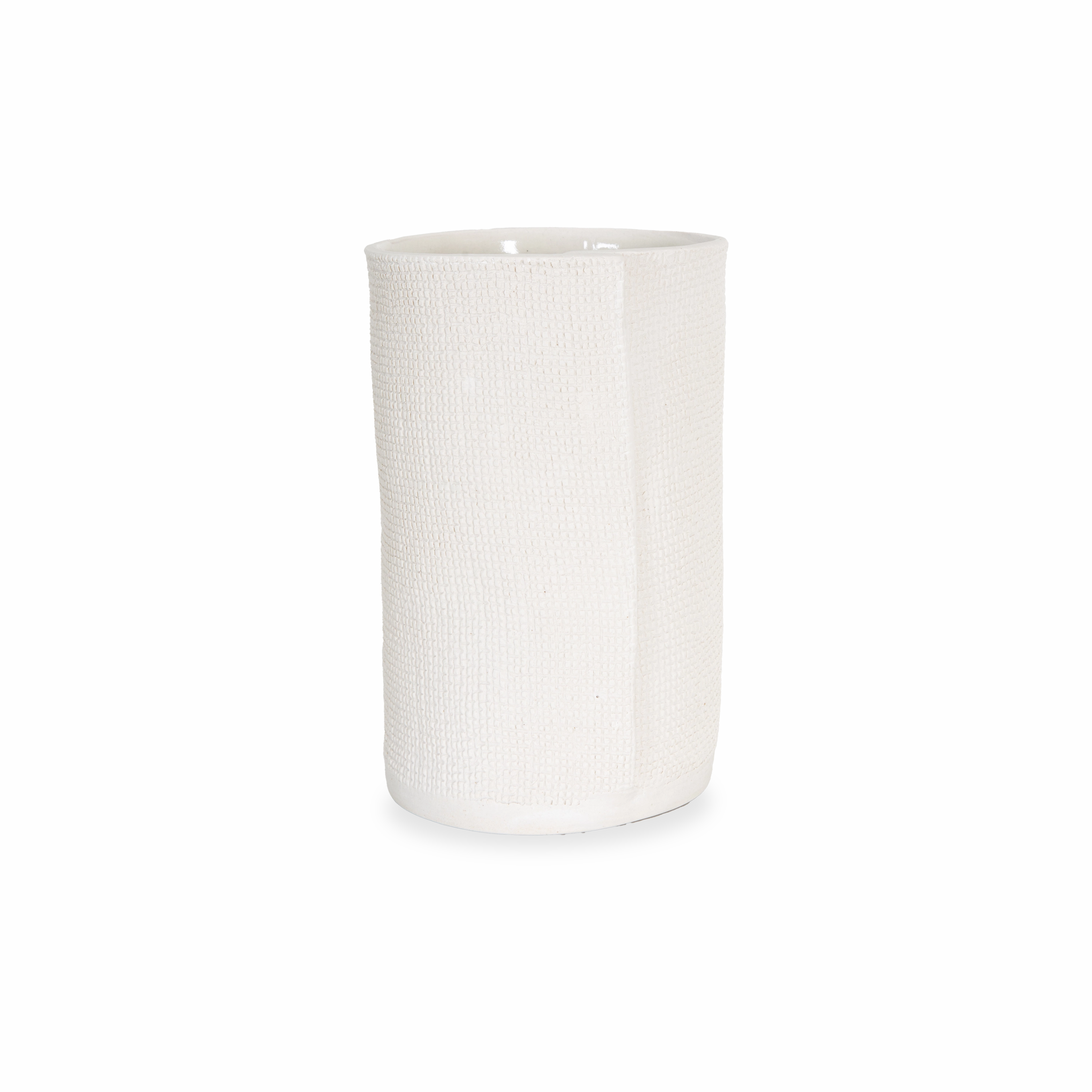 Burlap Cylinder Vase