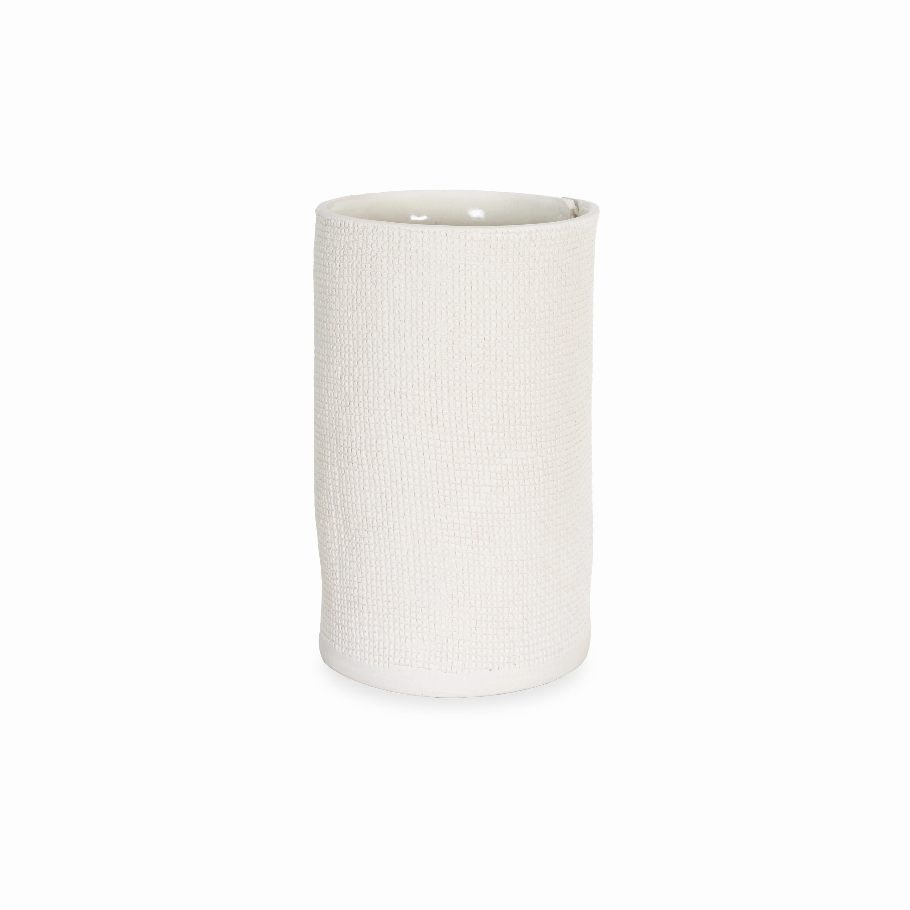 Burlap Cylinder Vase