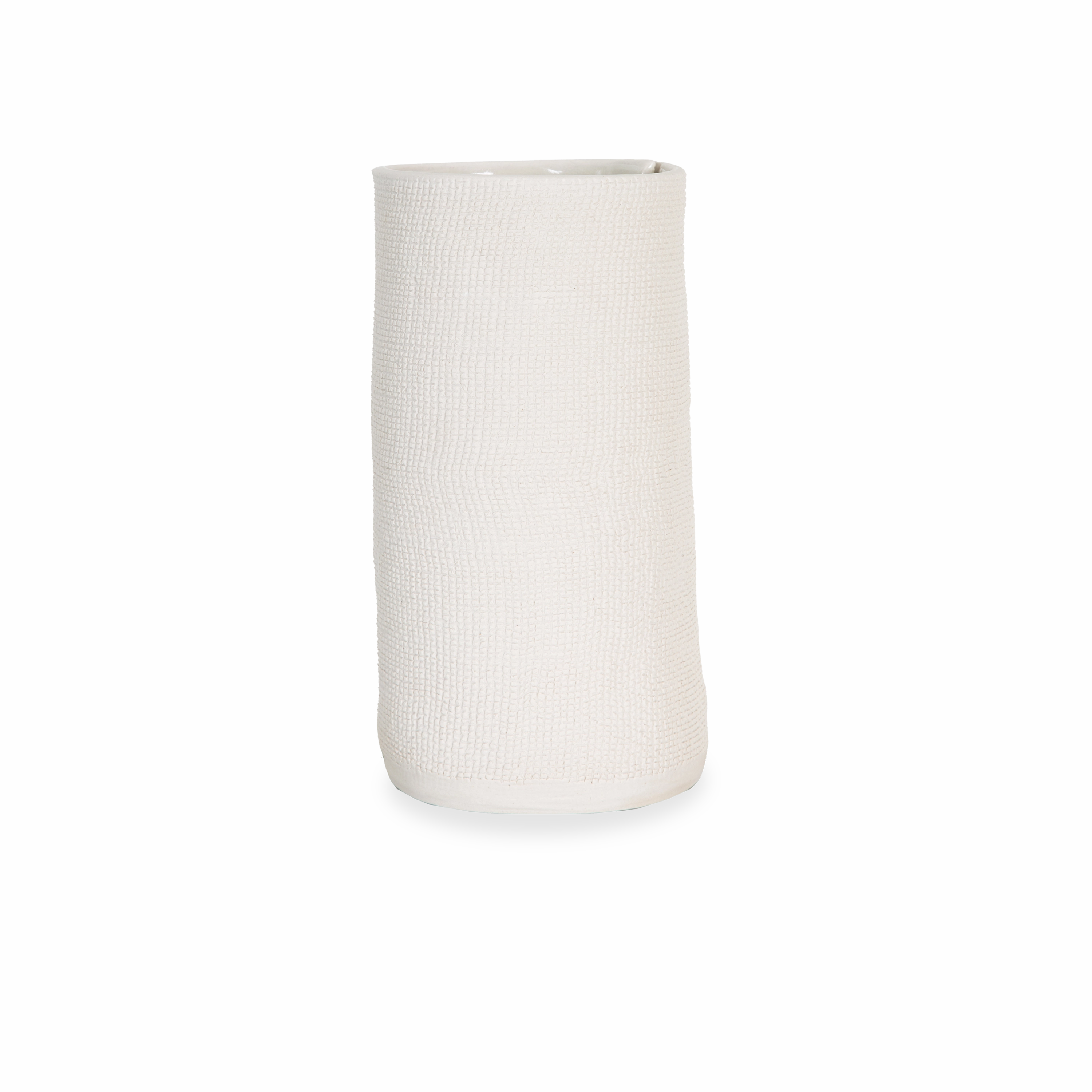 Burlap Cylinder Vase