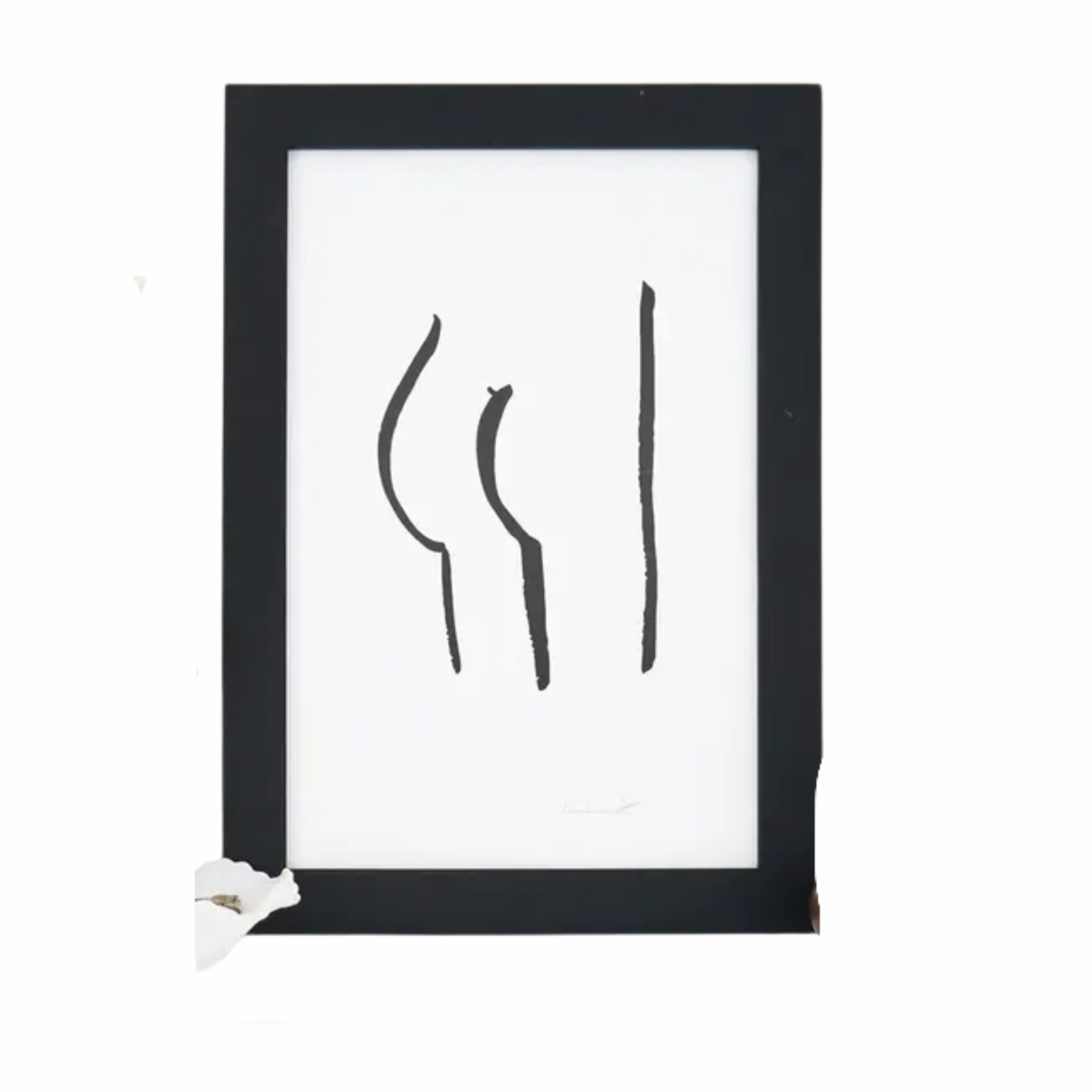 Butt Art Print 12"x18" framed wall decor