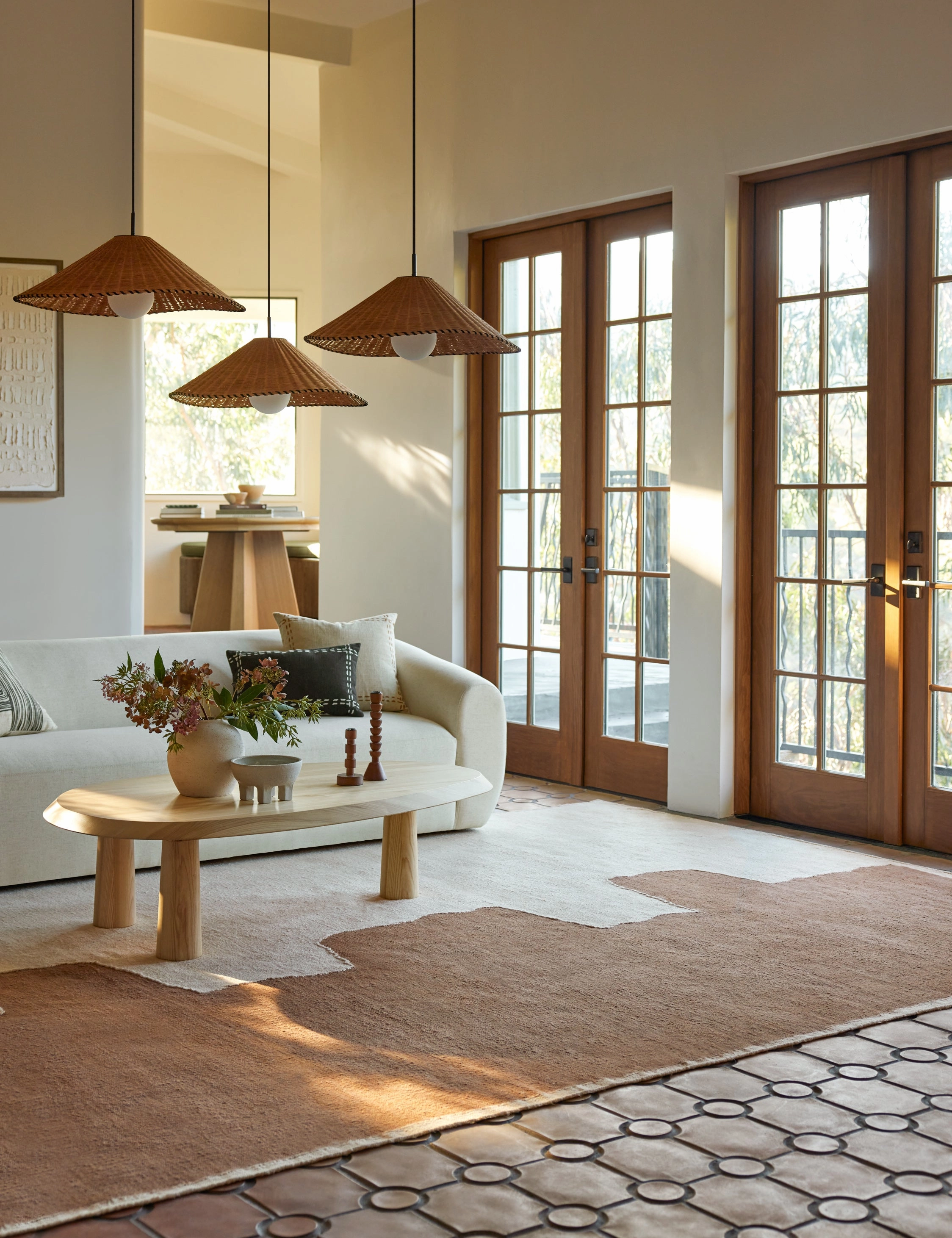 Butte Flatweave Linen Rug by lan Byrd