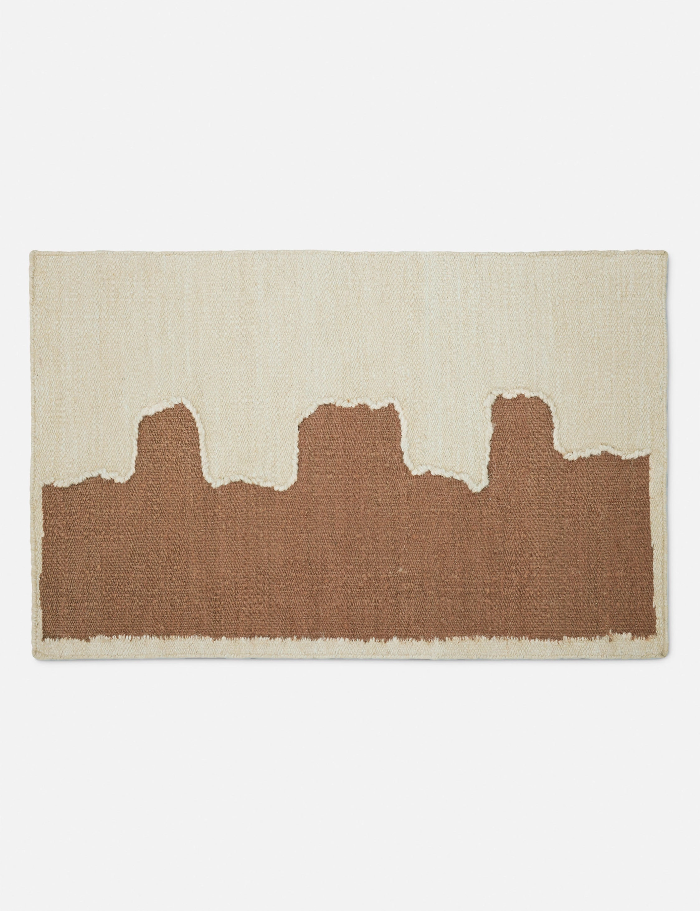 Butte Flatweave Linen Rug by lan Byrd
