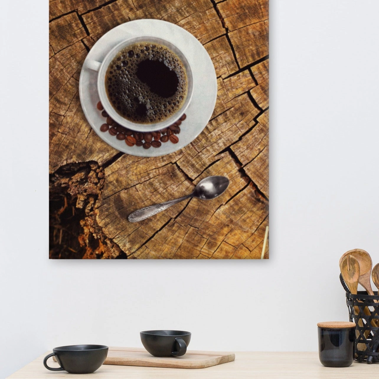 Cafe in nature - canvas