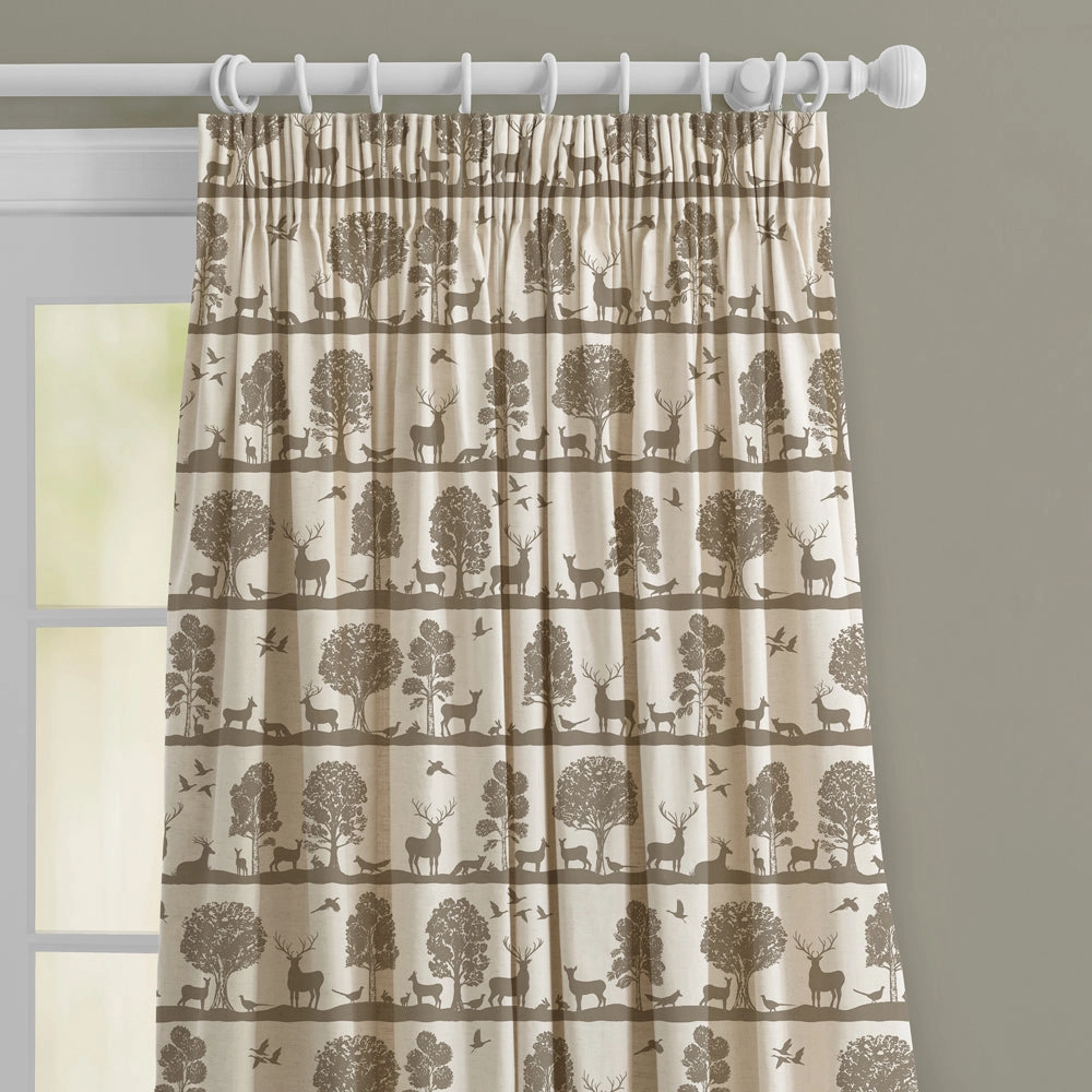 Cairngorms Printed Made to Measure Curtains Birch