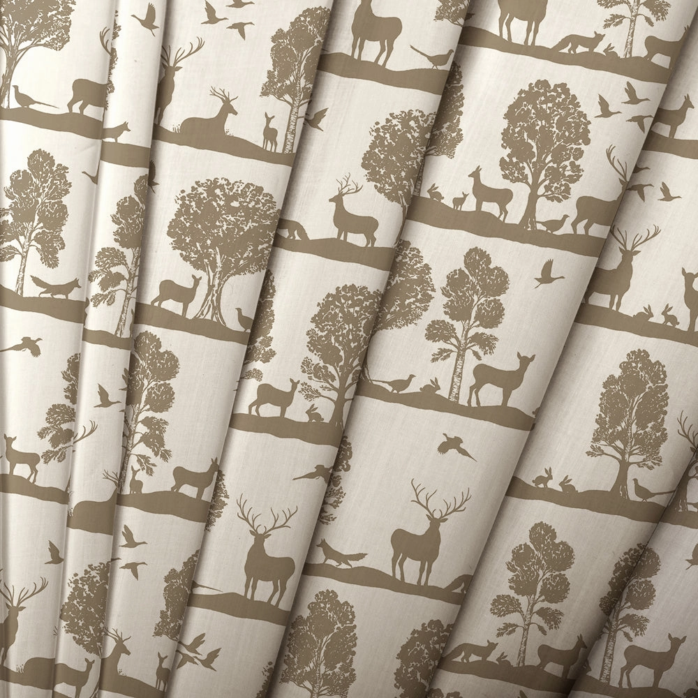 Cairngorms Printed Made to Measure Curtains Birch