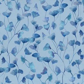 Cala Printed Cotton Fabric (By The Metre) Cobalt elegant table cloth  
