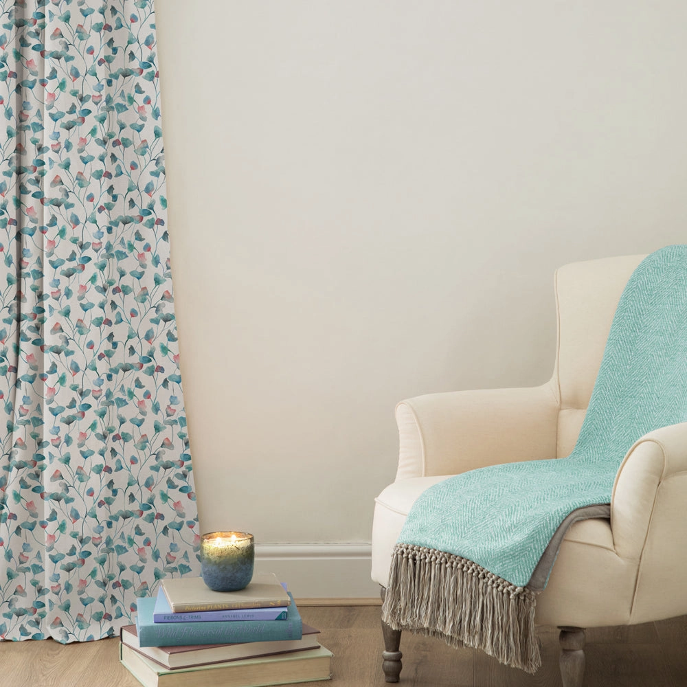 Cala Printed Cotton Fabric (By The Metre) Marine