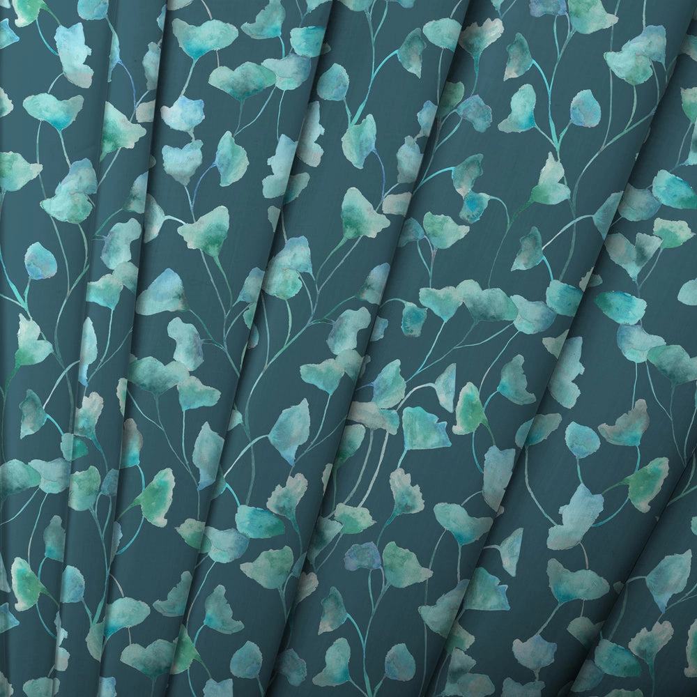Cala Printed Cotton Fabric (By The Metre) Teal