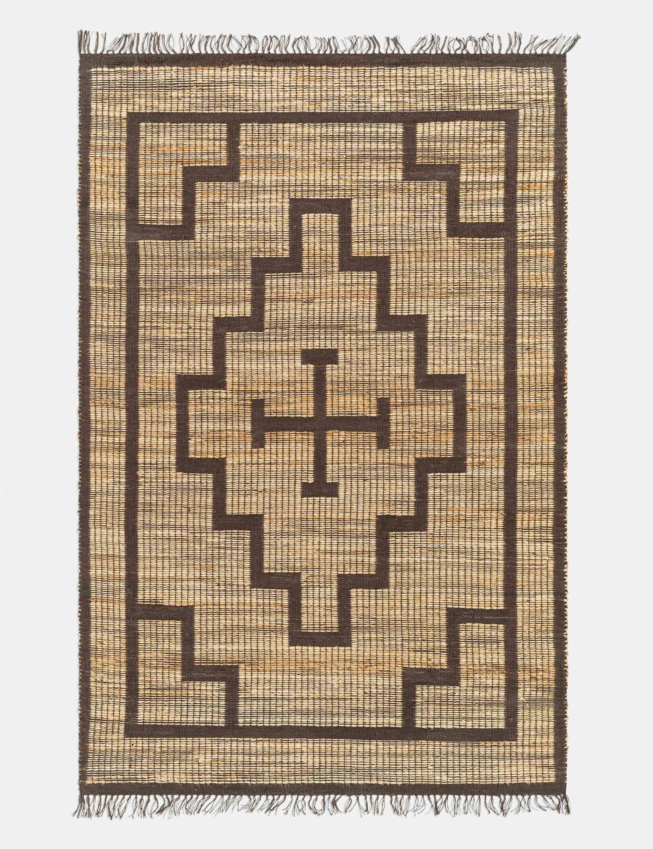 Caldon Handwoven Jute Morrocan Style Rug trendy fashion rug