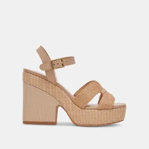CALE ABSÄTZE LT NATUR RAFFIA