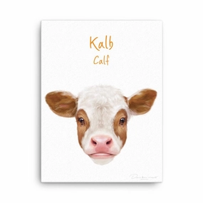 Calf - canvas canvas mural art