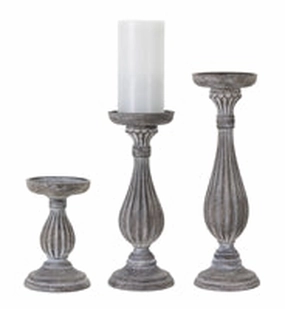 Candle Holder Gray (Multiple Sizes) interior room decor