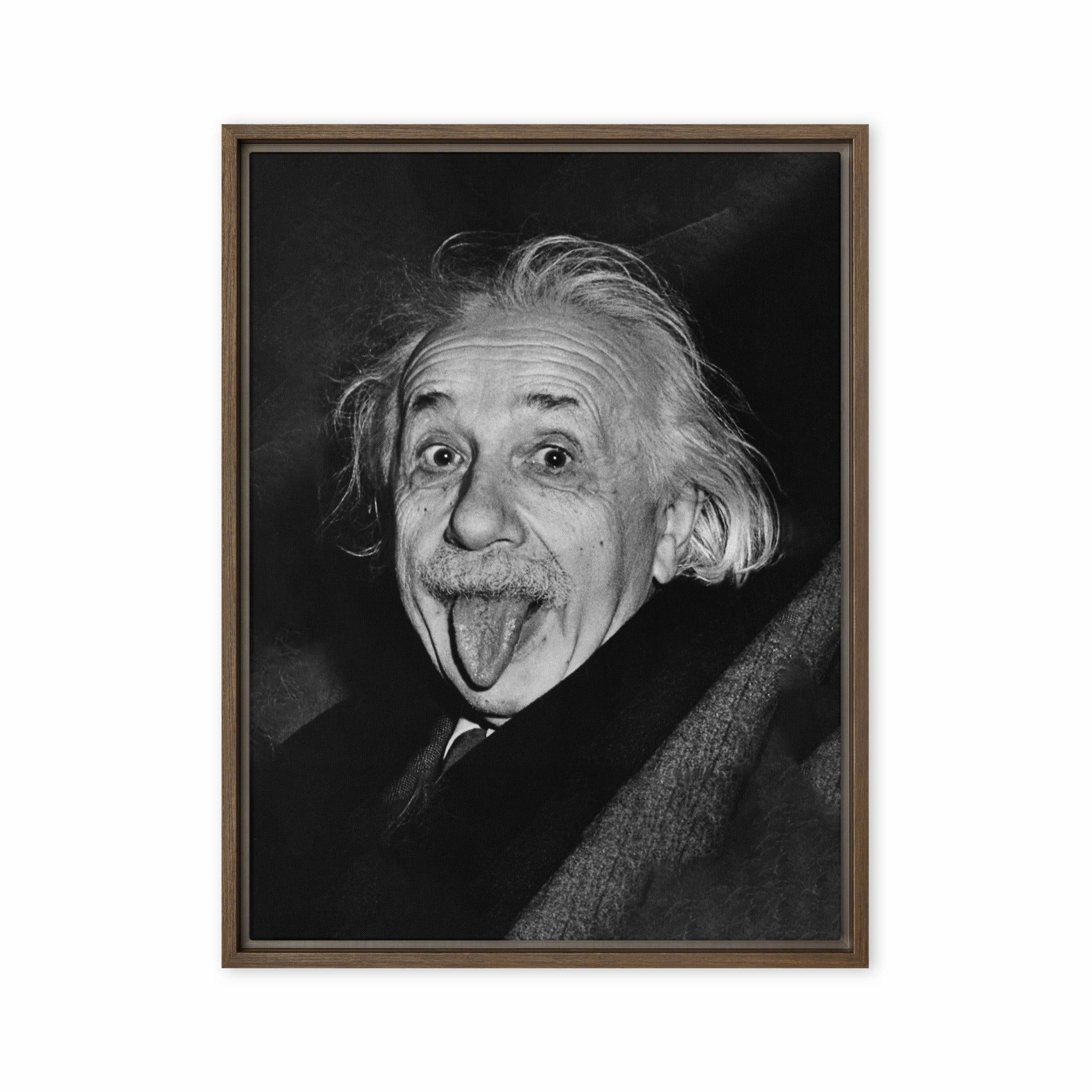 Canvas - Albert Einstein Tongue