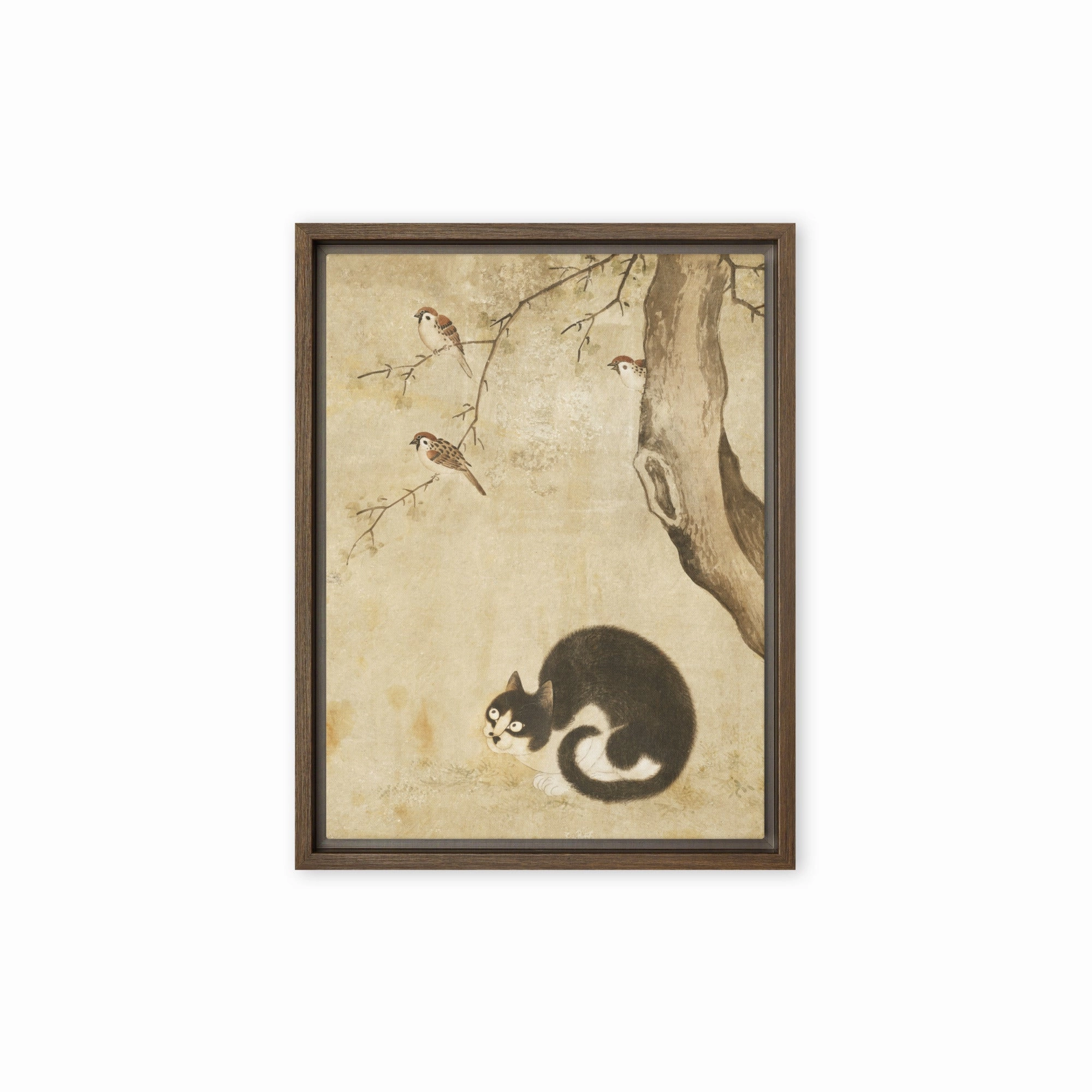 Canvas - Cat and Sparrows, Byeon Sang-byeok