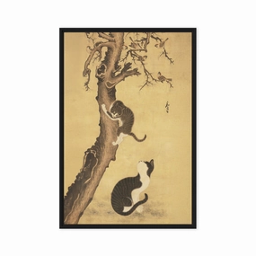 Canvas - Cats and Sparrows, Byeon Sang-byeok canvas mural art