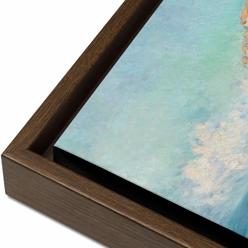 Canvas - Claude Monet, tretat: The Beach and the Falaise d'Amont