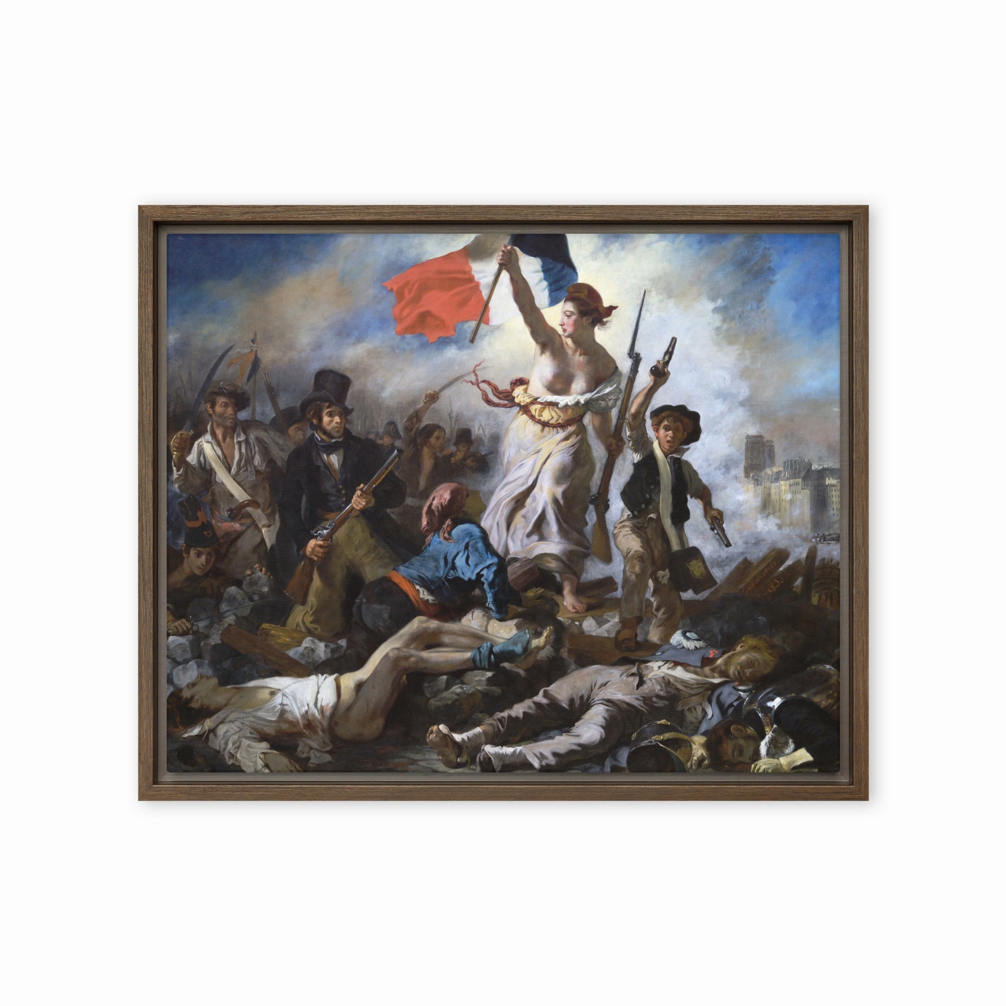 Canvas - Eugne Delacroix, Freedom Leads the People