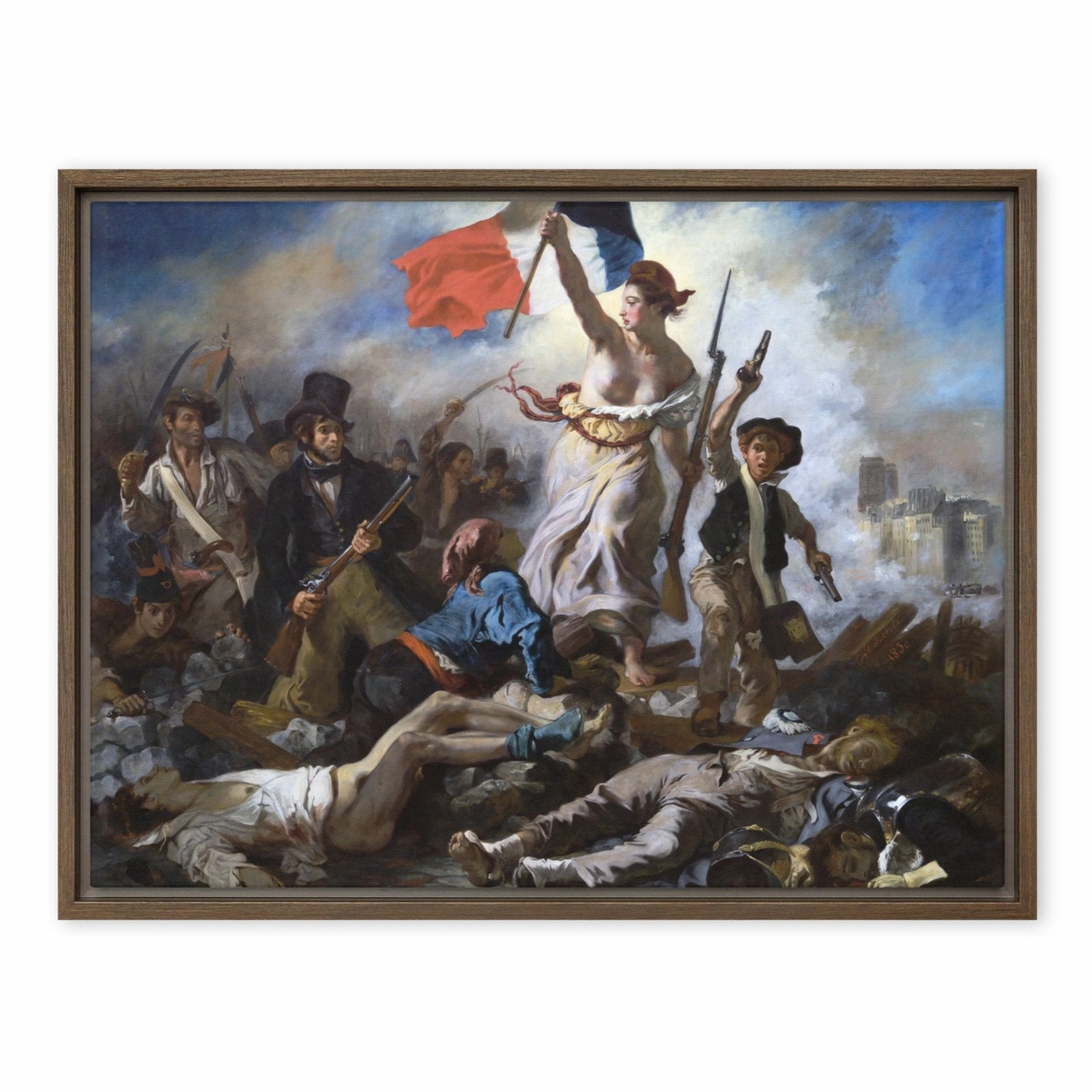Canvas - Eugne Delacroix, Freedom Leads the People