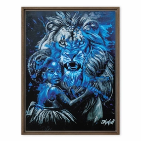 Canvas - Fierce Guardian, Nokuthula M Mpofu canvas mural art