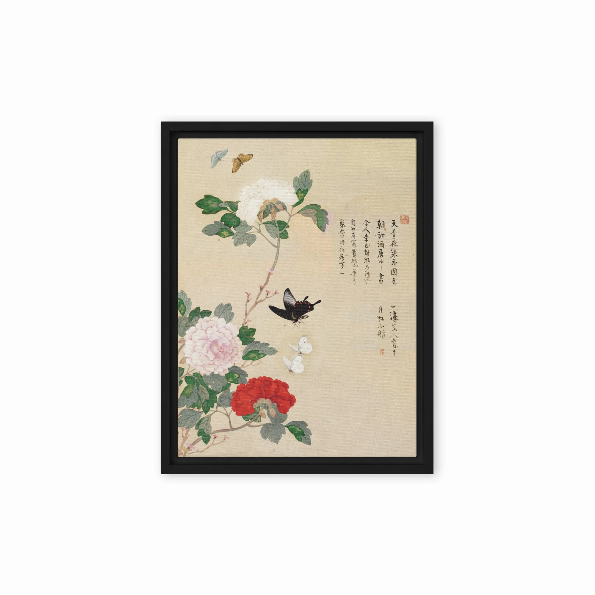 Canvas - Flowers and Butterflies