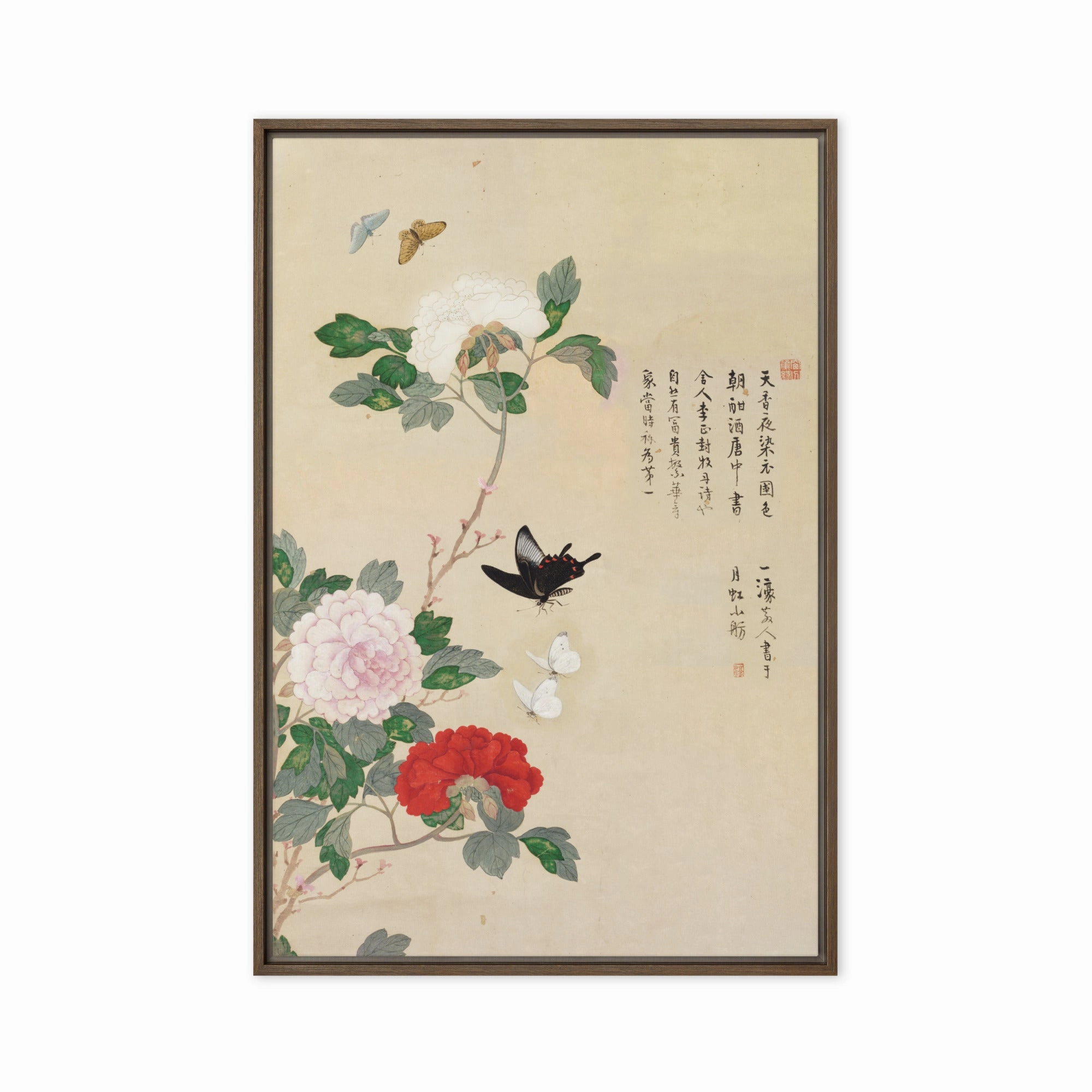 Canvas - Flowers and Butterflies