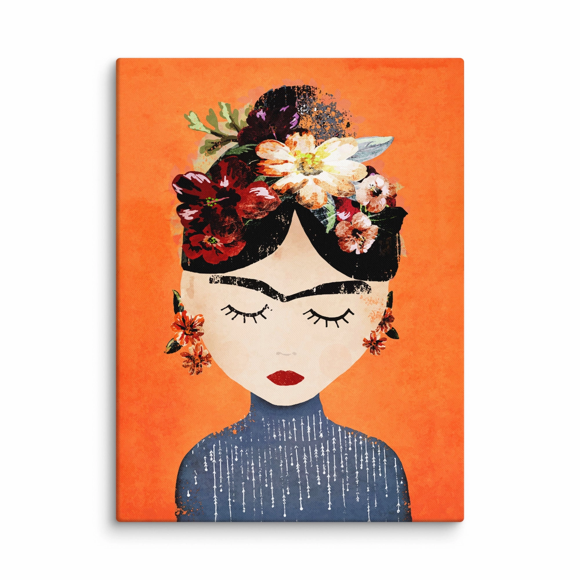 Canvas - Frida Kahlo Orange