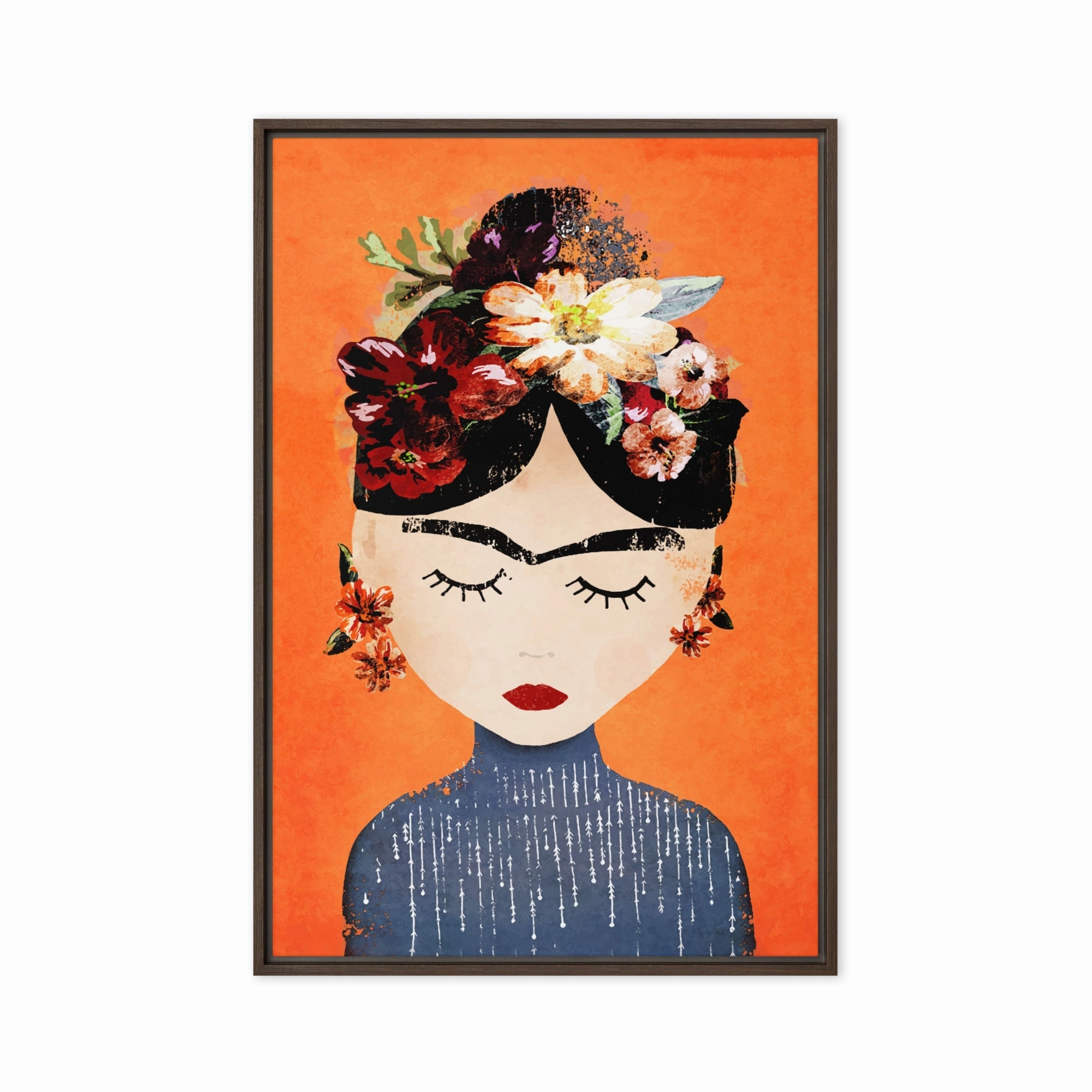 Canvas - Frida Kahlo Orange