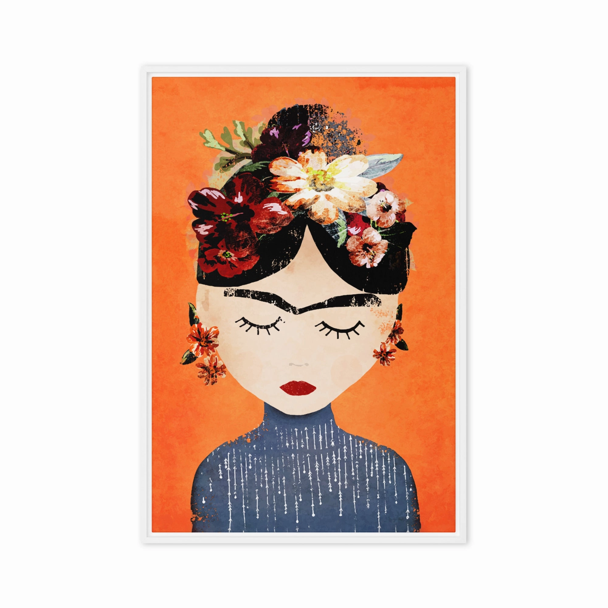 Canvas - Frida Kahlo Orange