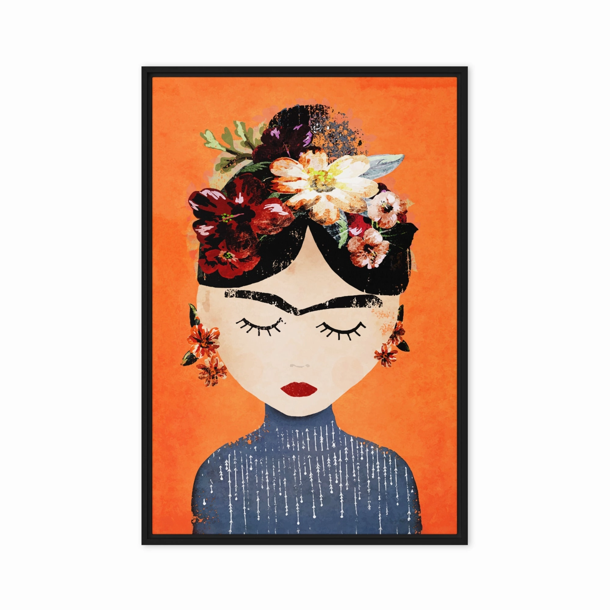 Canvas - Frida Kahlo Orange