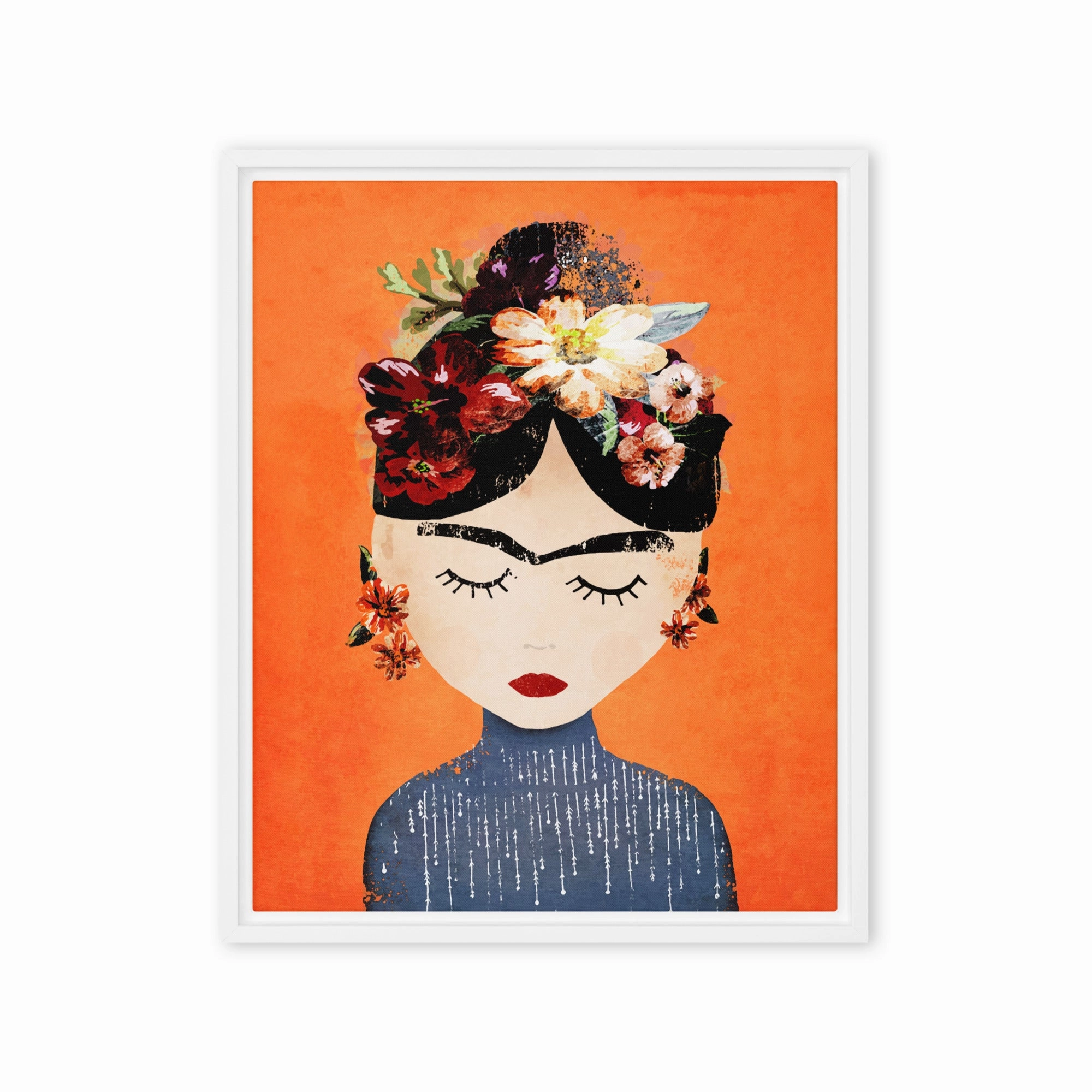 Canvas - Frida Kahlo Orange