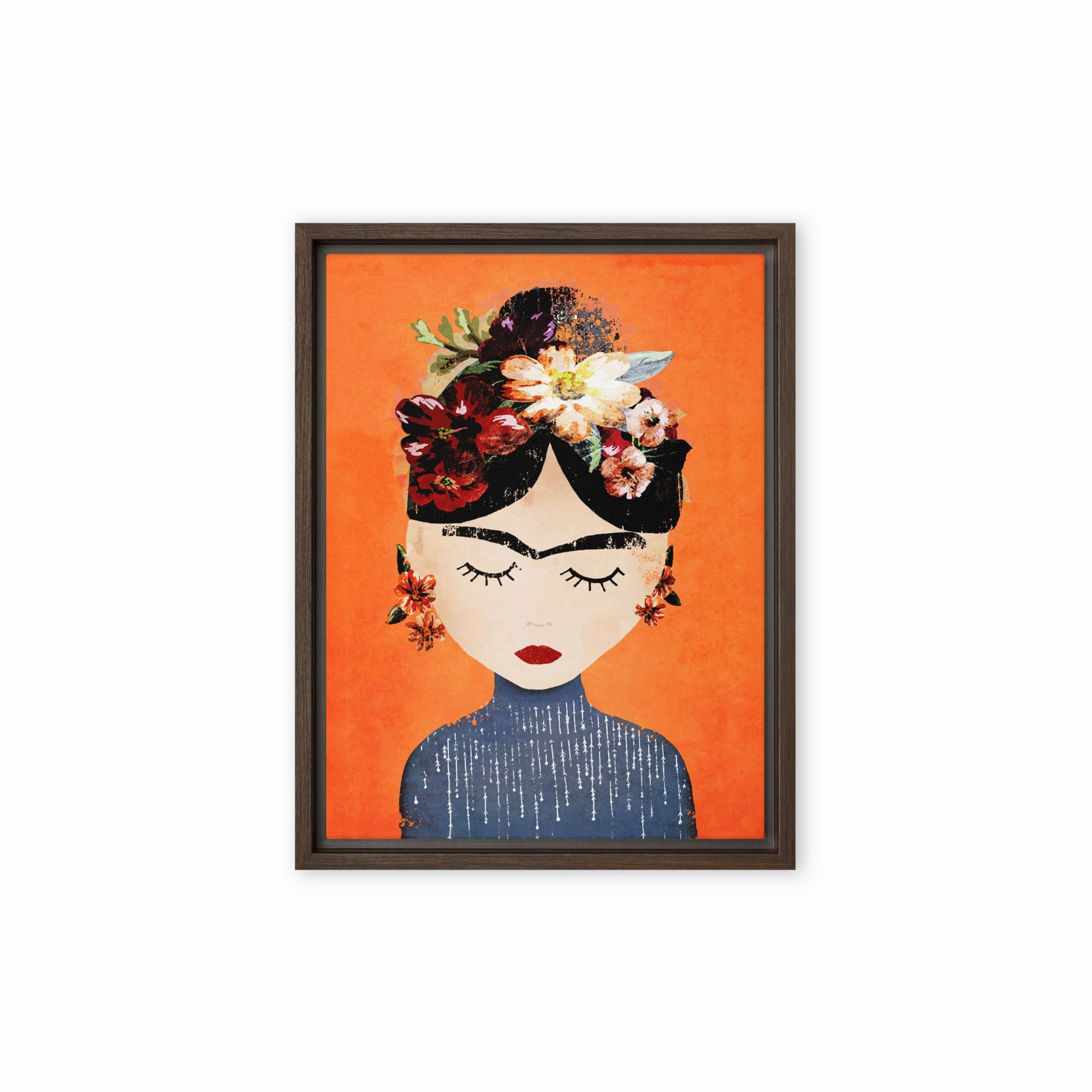 Canvas - Frida Kahlo Orange