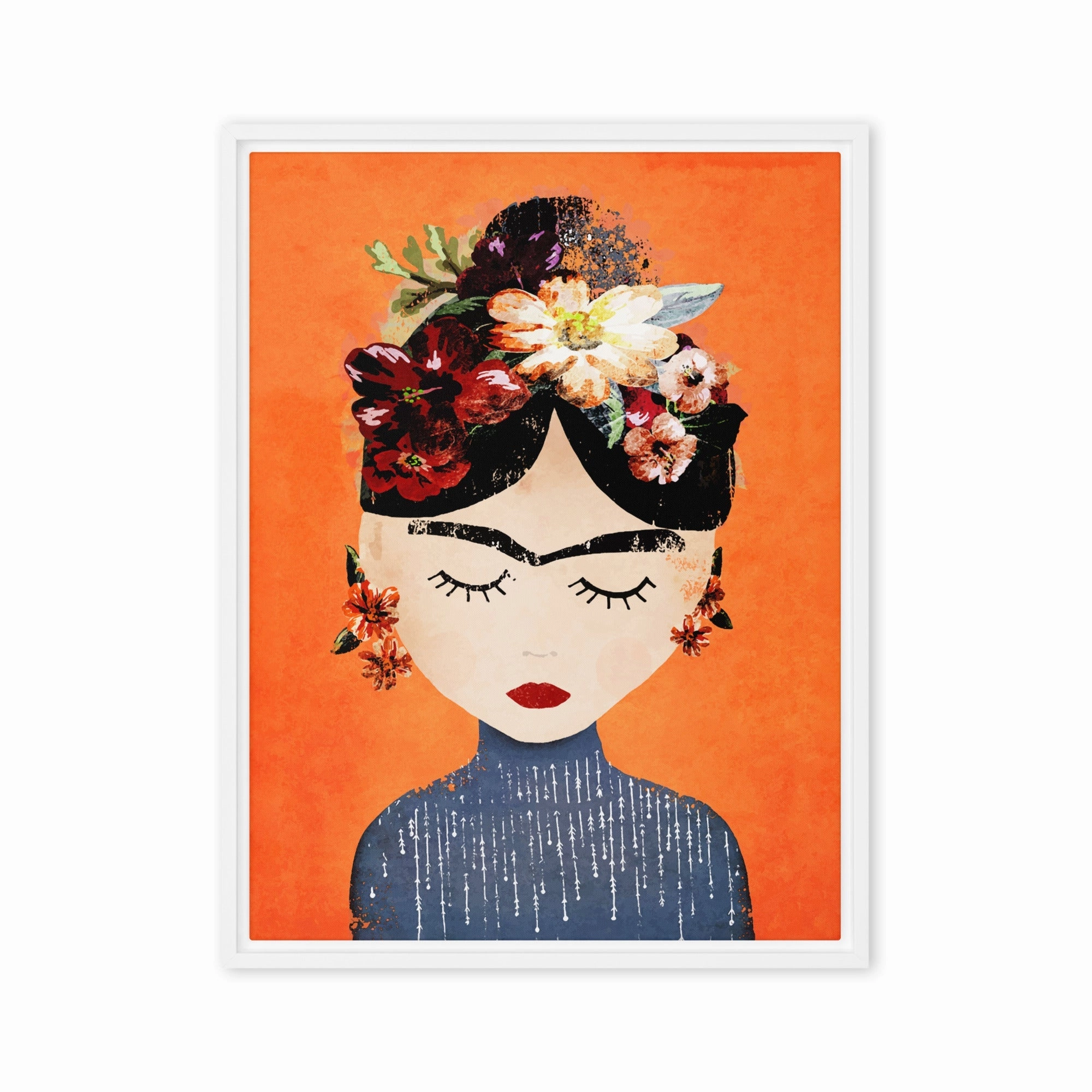 Canvas - Frida Kahlo Orange