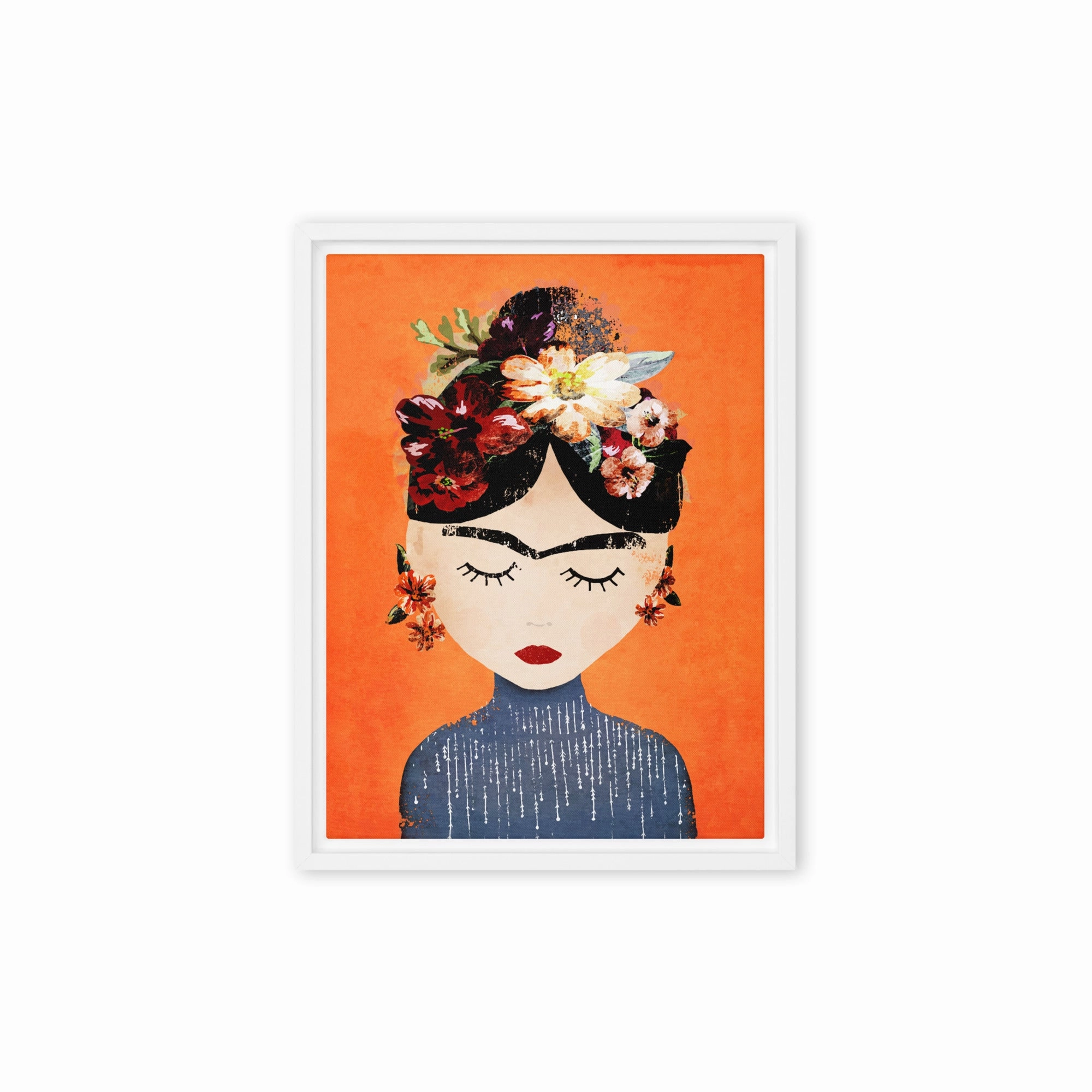 Canvas - Frida Kahlo Orange