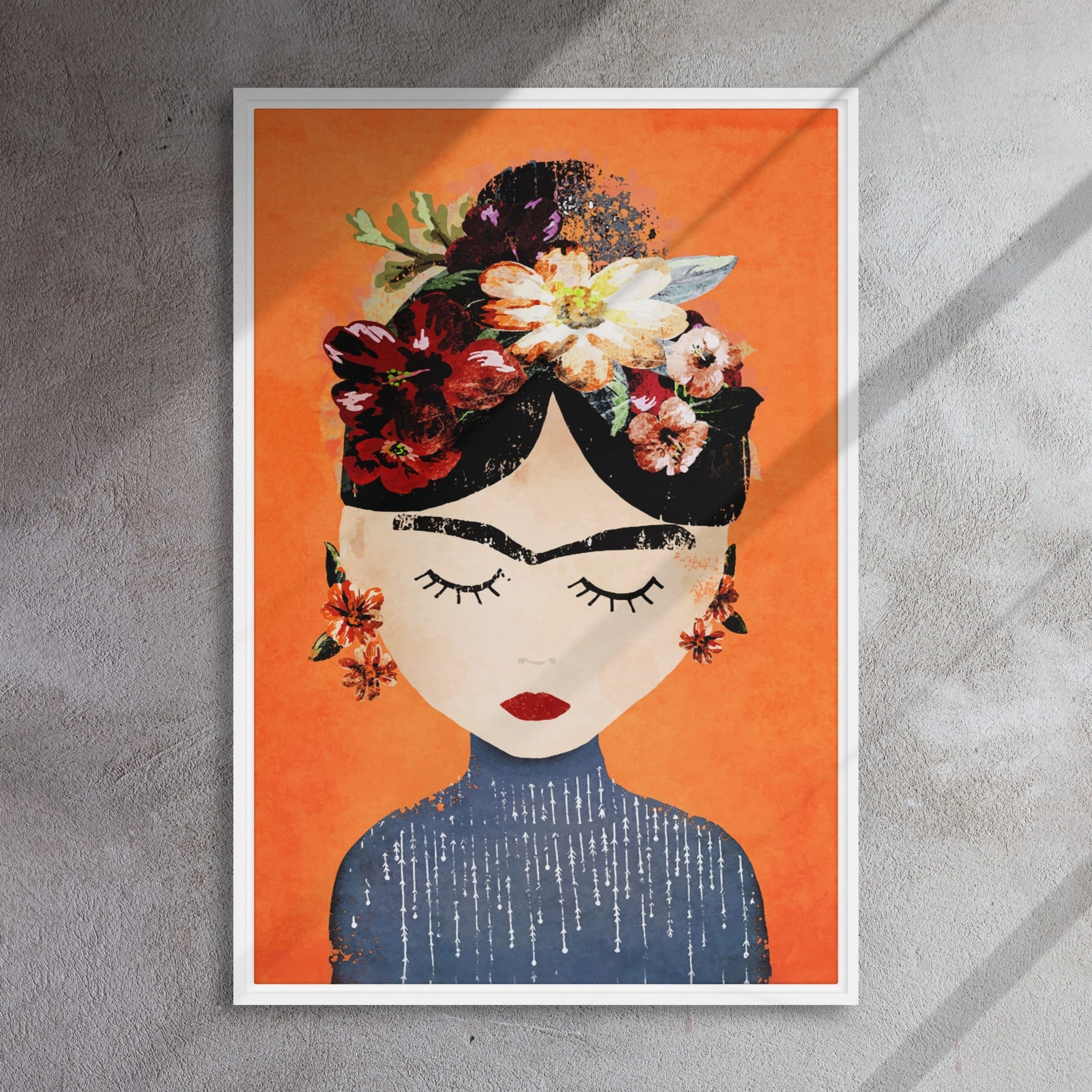 Canvas - Frida Kahlo Orange