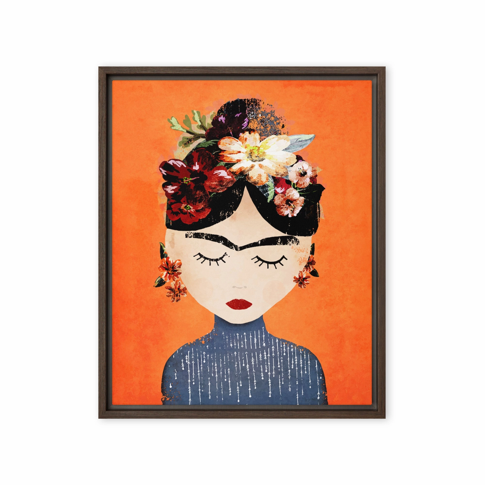 Canvas - Frida Kahlo Orange