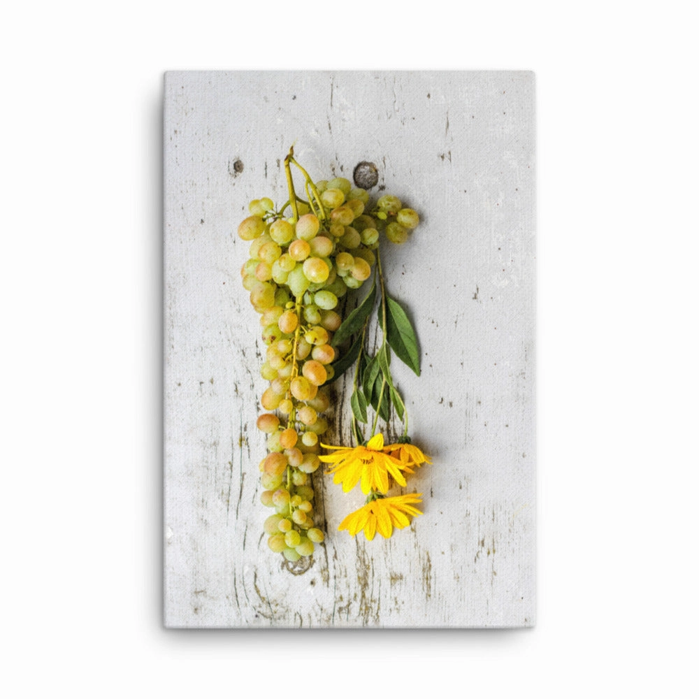 Canvas - Grapes and Flowers