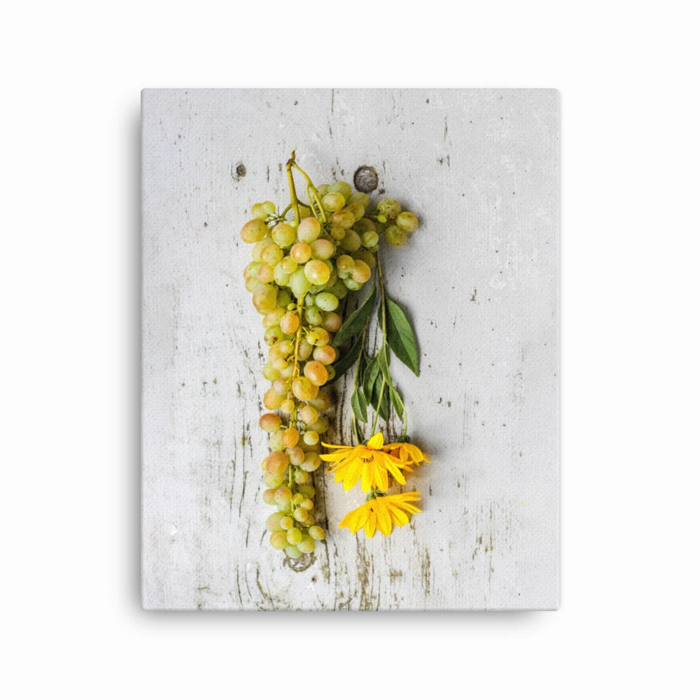 Canvas - Grapes and Flowers
