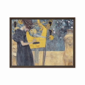 Canvas - Gustav Klimt, The Music canvas mural art