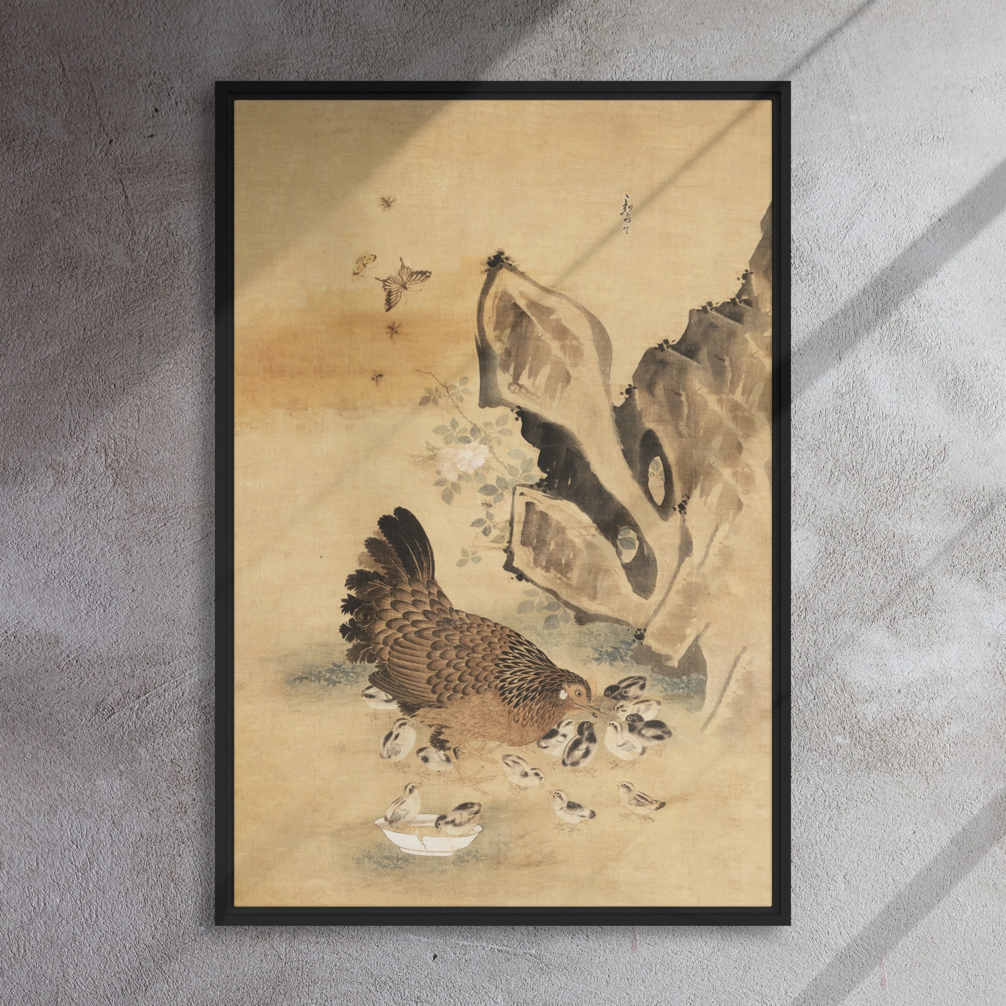 Canvas - Hen and Chicks, Byeon Sang-byeok