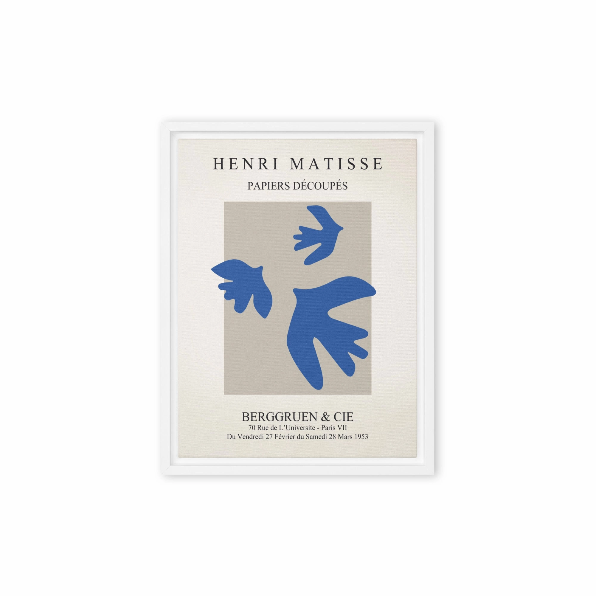 Canvas - Henri Matisse, blue birds