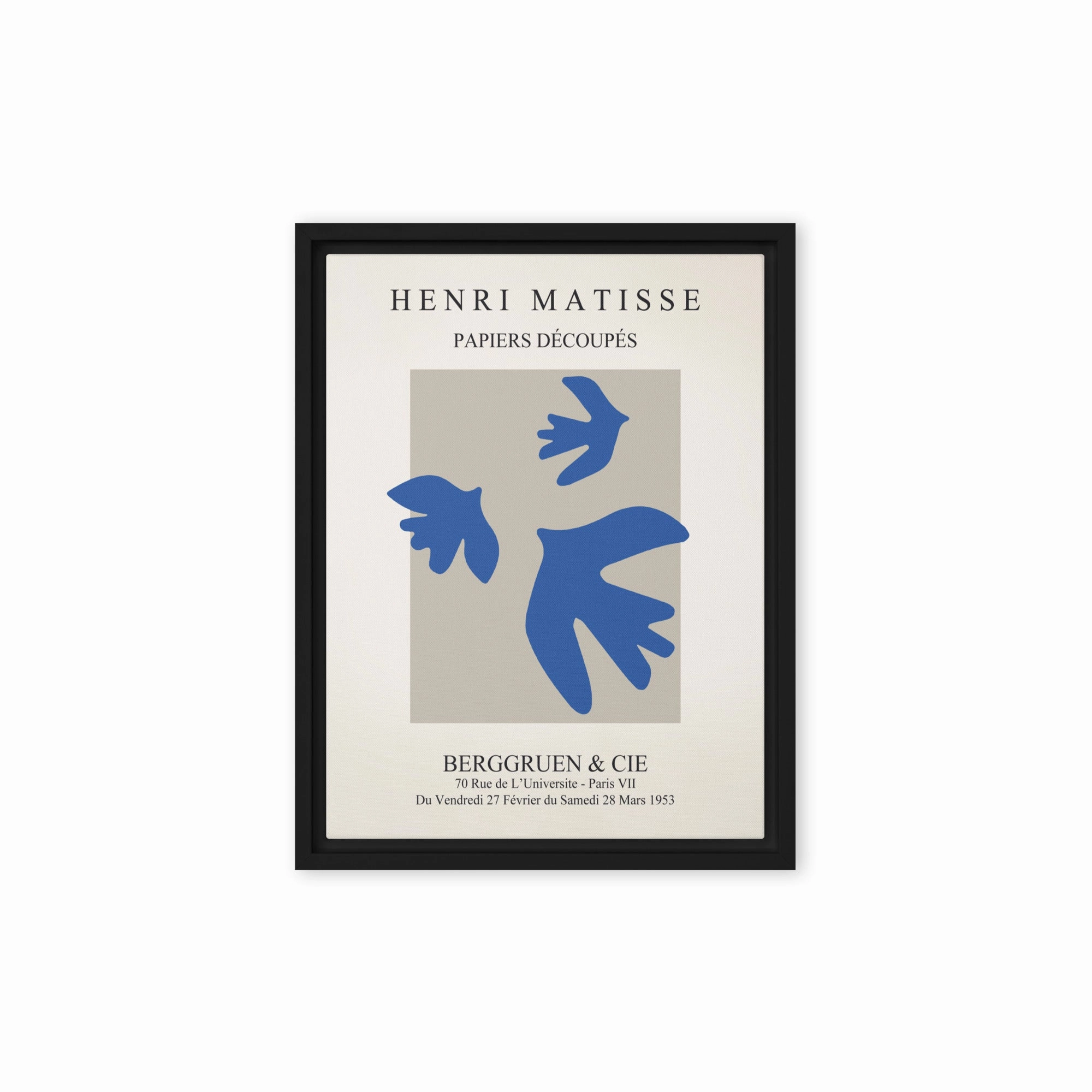 Canvas - Henri Matisse, blue birds
