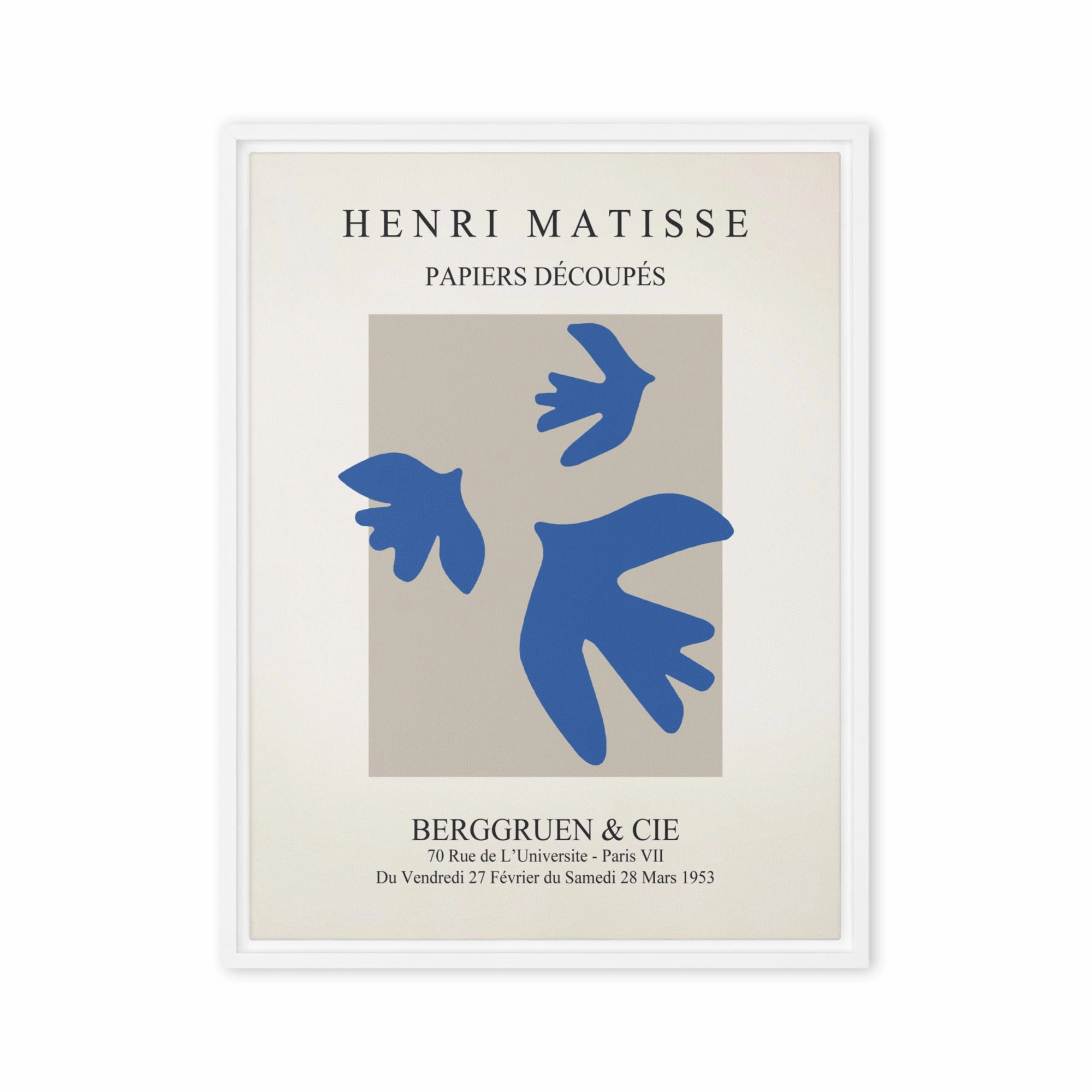 Canvas - Henri Matisse, blue birds