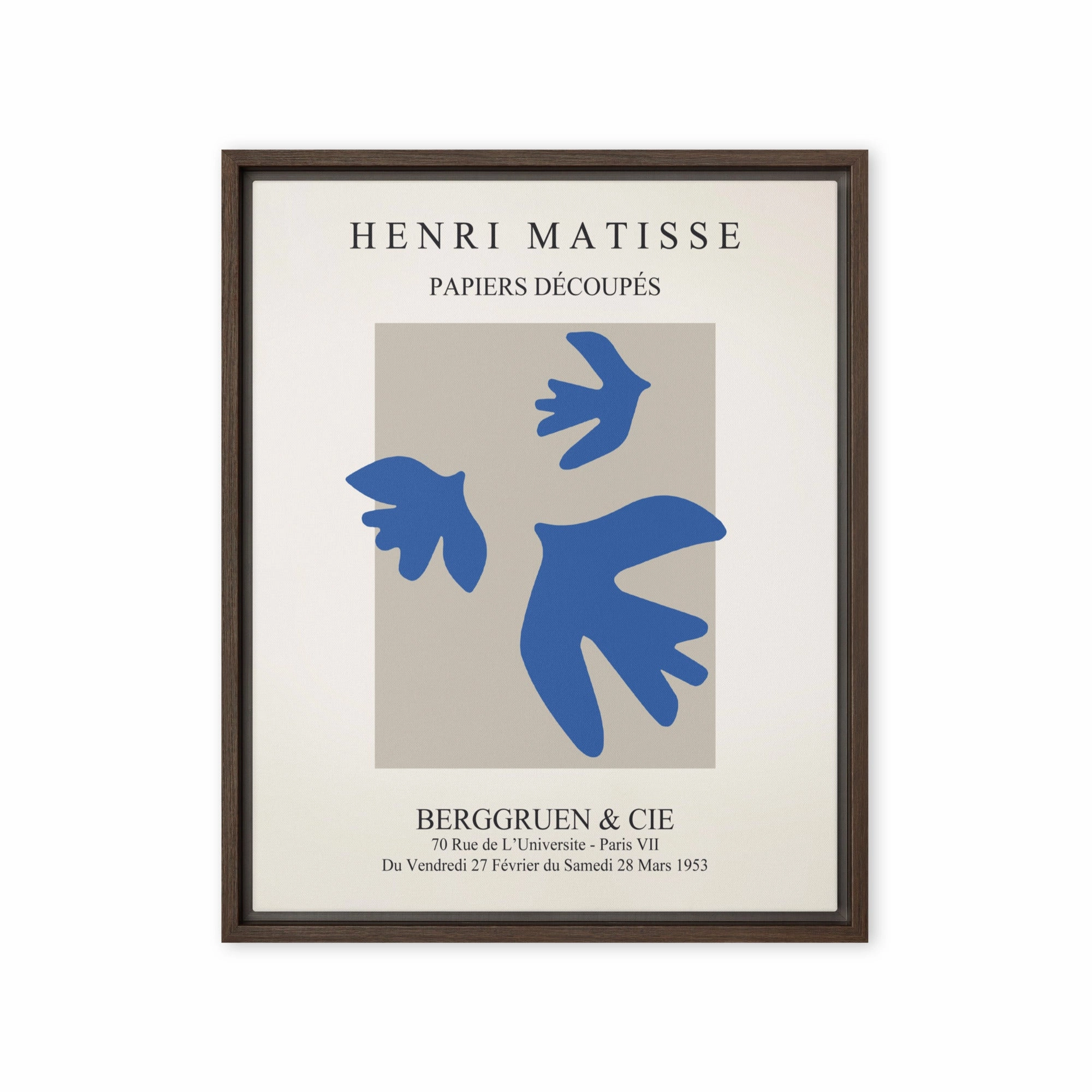 Canvas - Henri Matisse, blue birds
