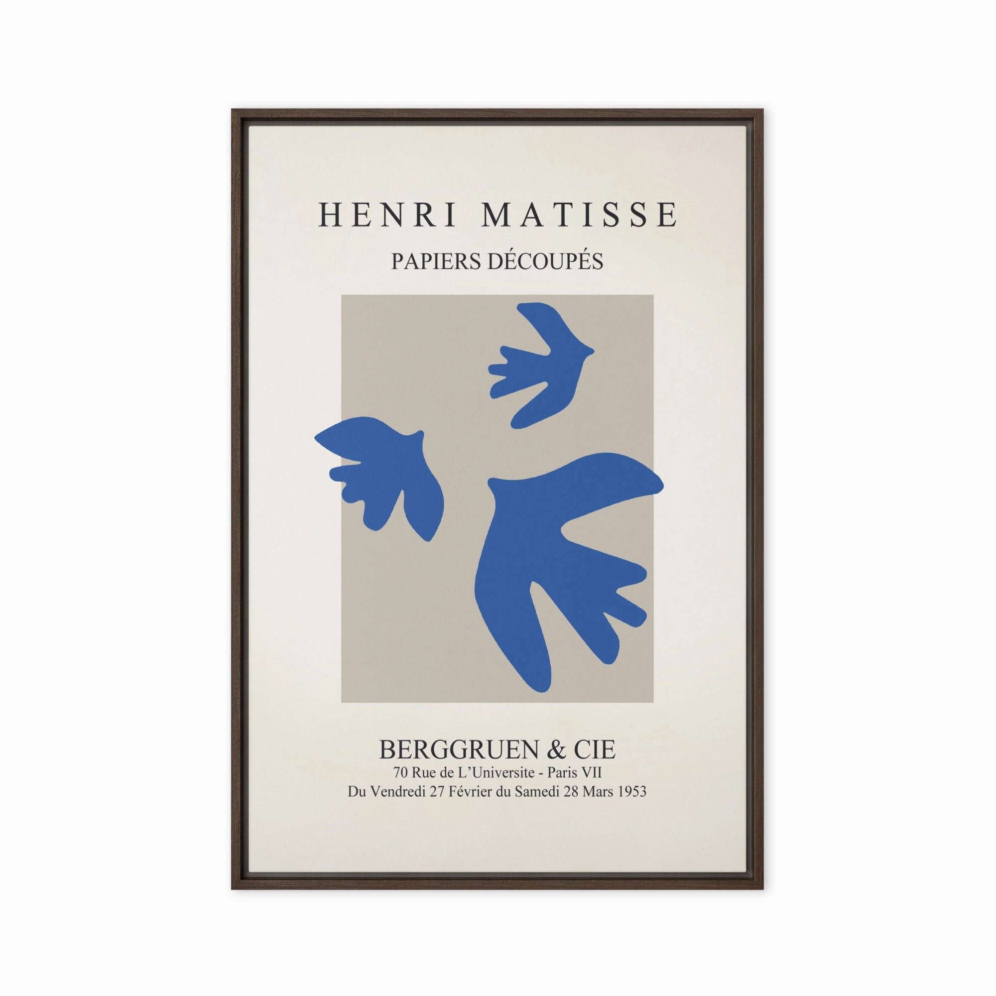 Canvas - Henri Matisse, blue birds