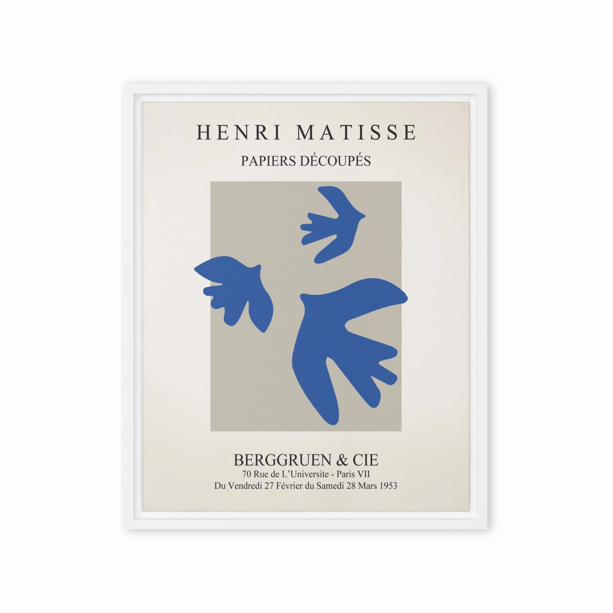 Canvas - Henri Matisse, blue birds
