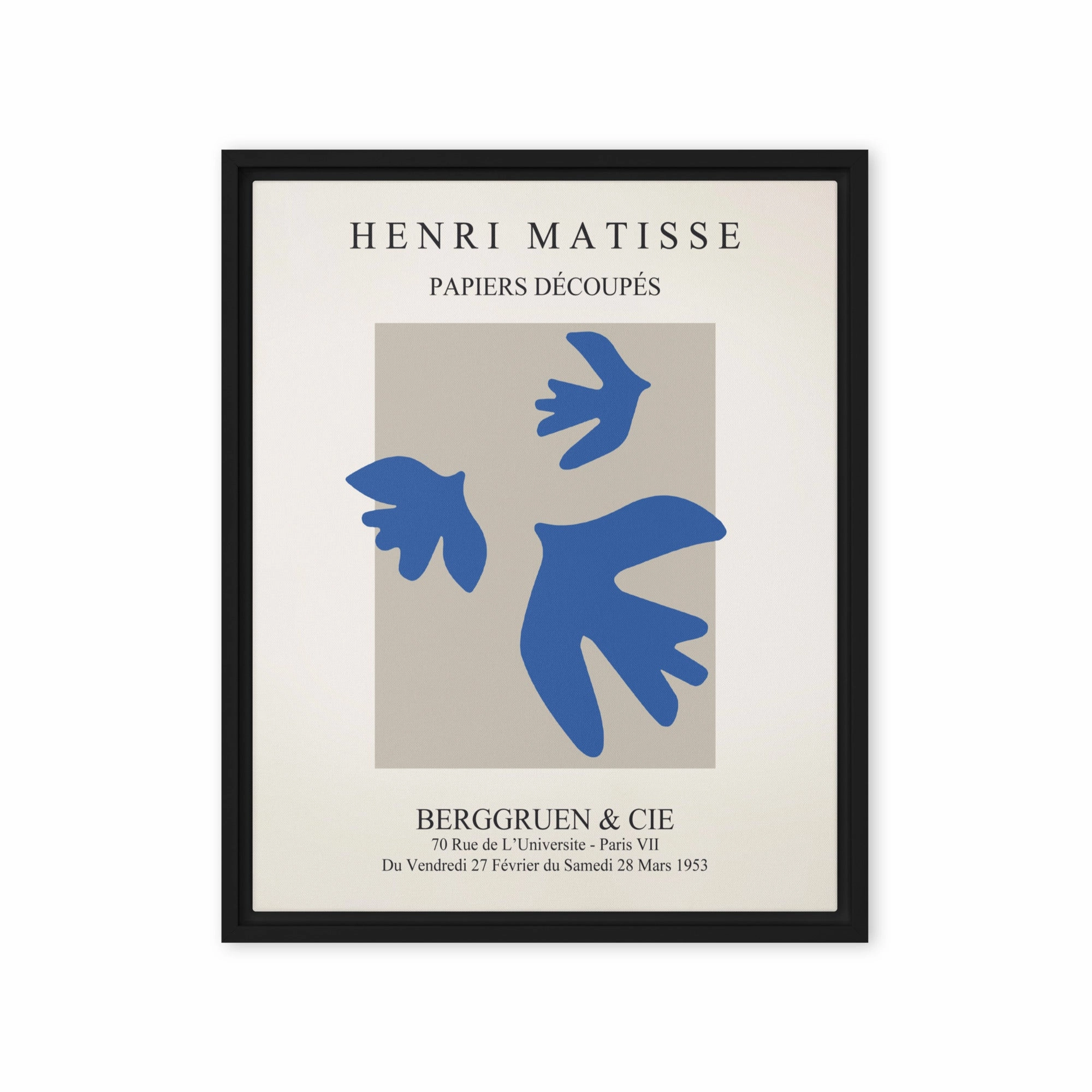 Canvas - Henri Matisse, blue birds