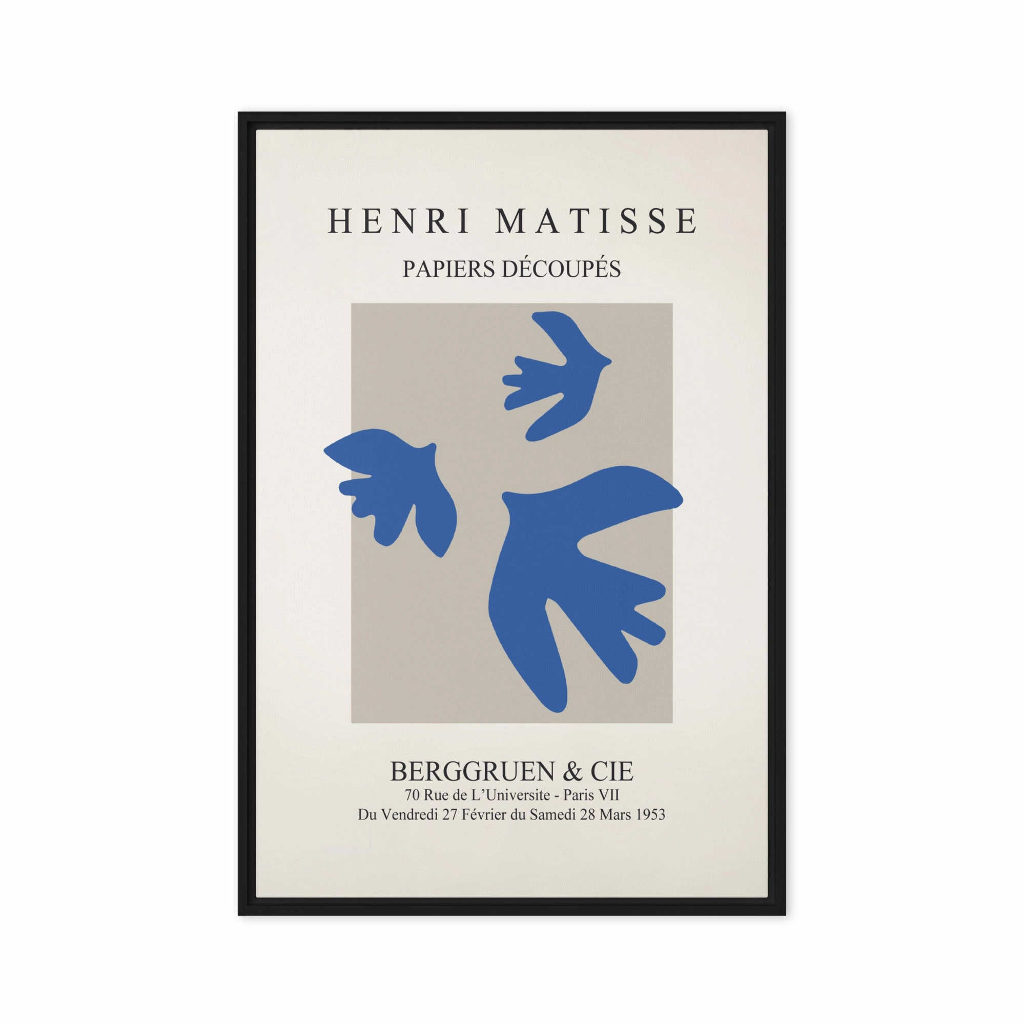 Canvas - Henri Matisse, blue birds